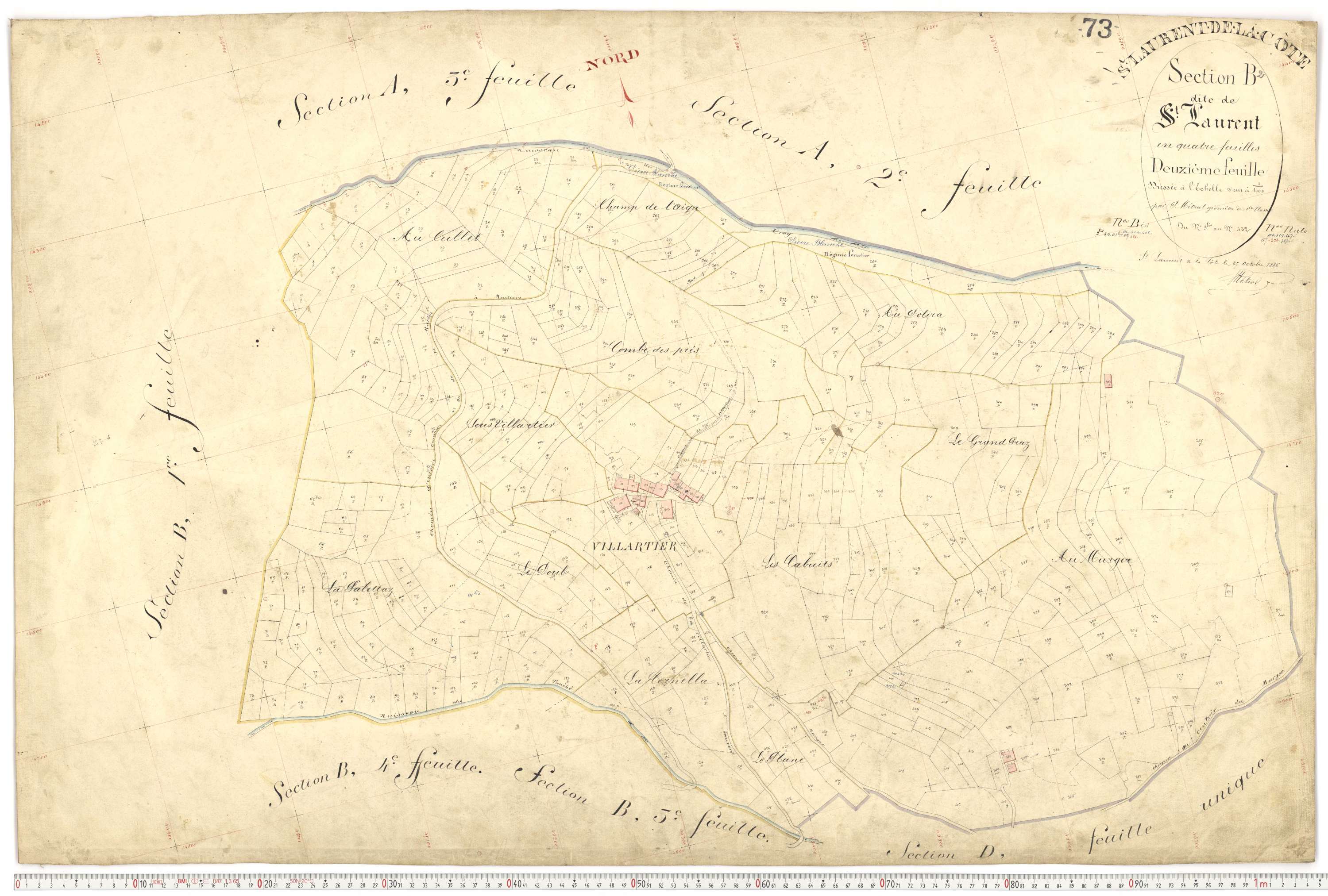 Saint-Martin-de-Belleville - Plans cadastraux du premier cadastre français.