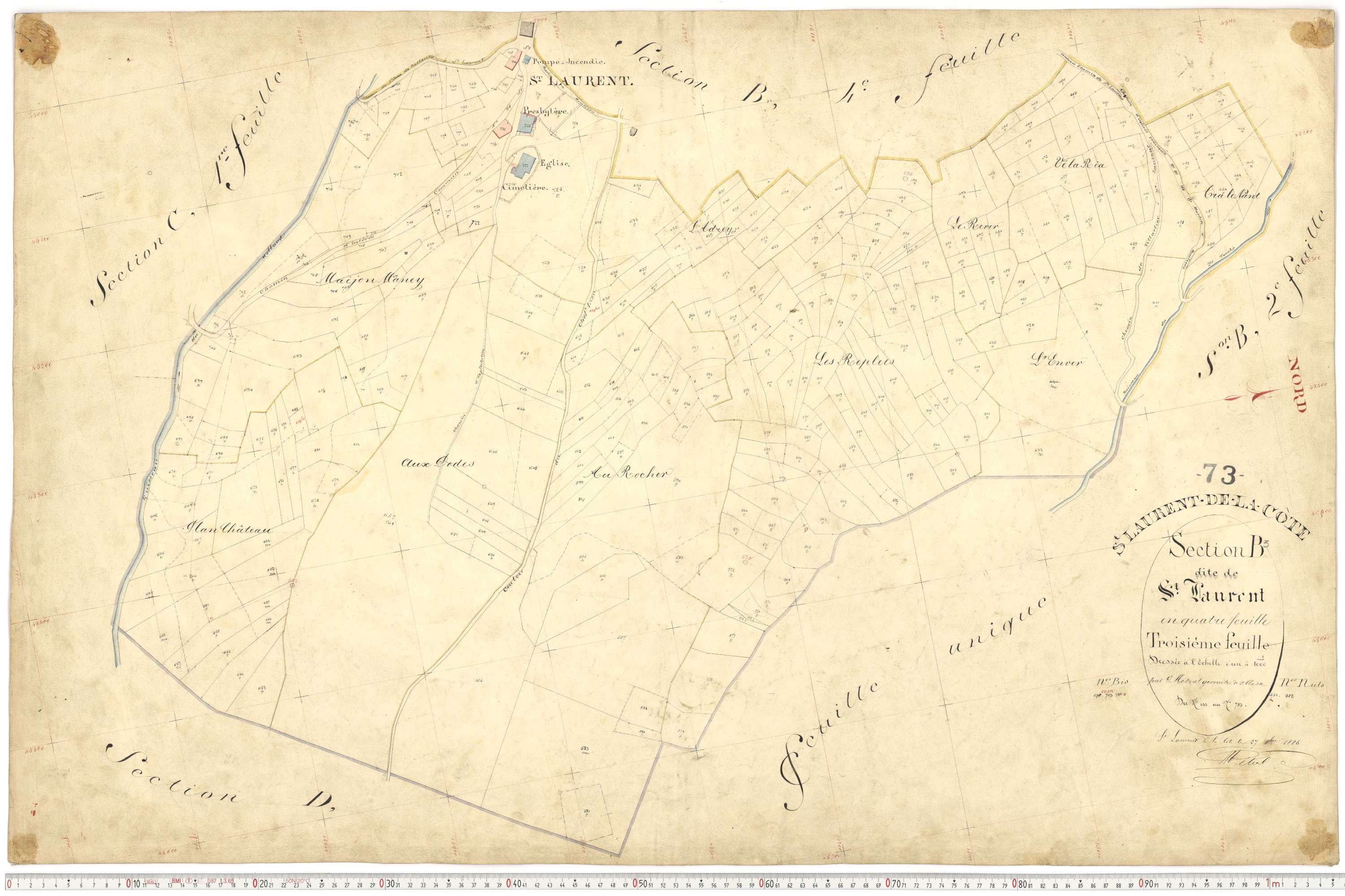 Saint-Martin-de-Belleville - Plans cadastraux du premier cadastre français.