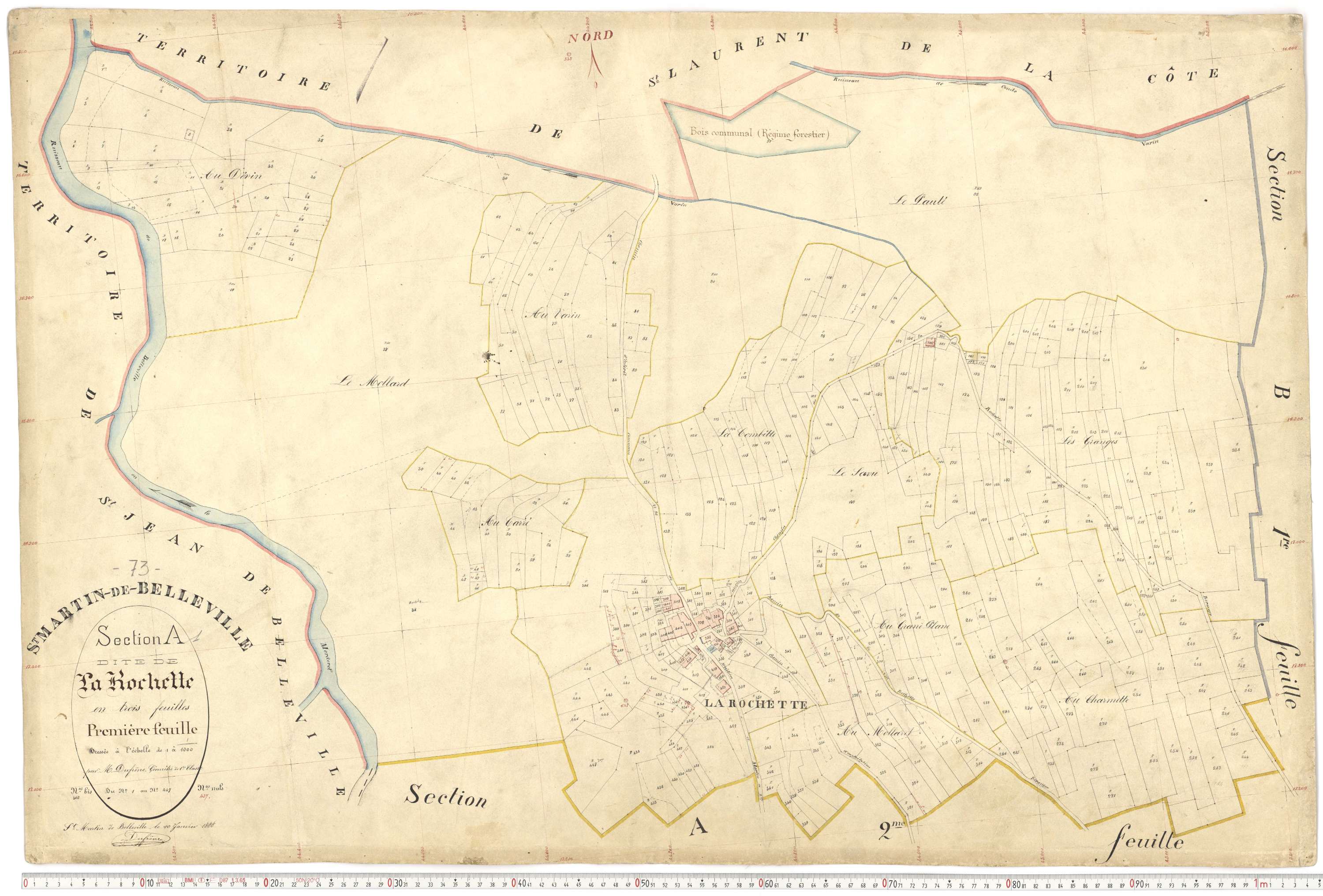 Saint-Martin-de-Belleville - Plans cadastraux du premier cadastre français.