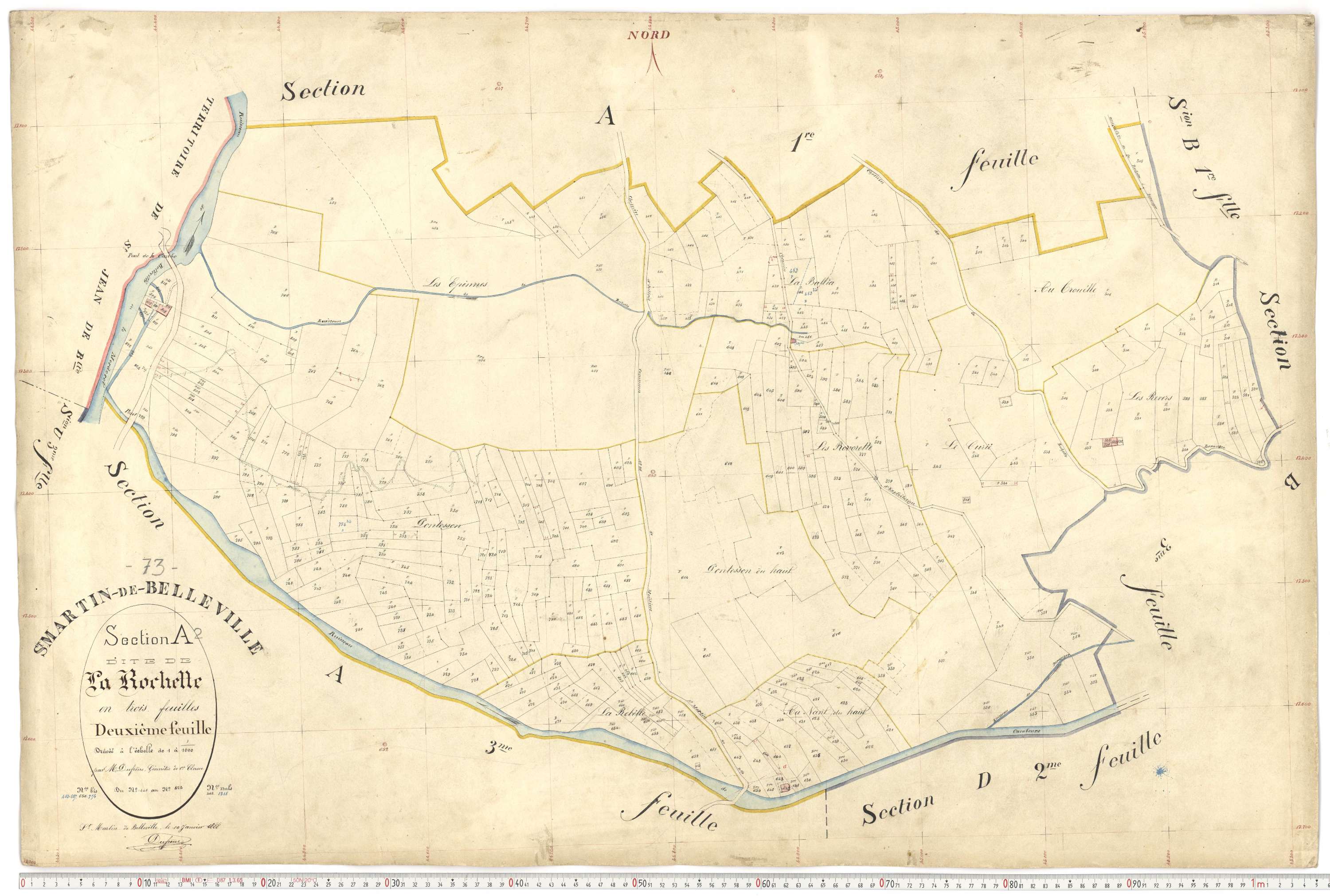 Saint-Martin-de-Belleville - Plans cadastraux du premier cadastre français.