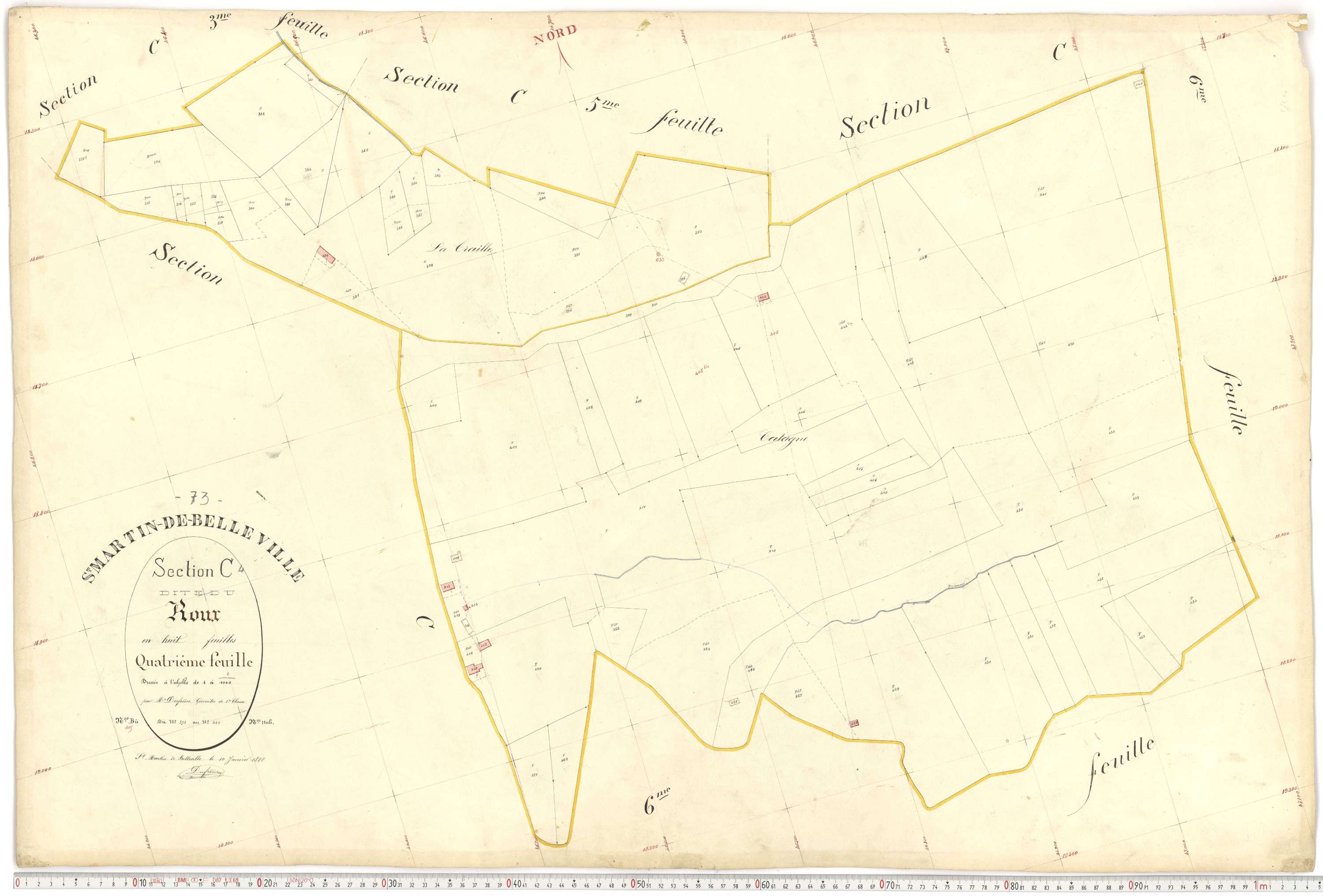Saint-Martin-de-Belleville - Plans cadastraux du premier cadastre français.