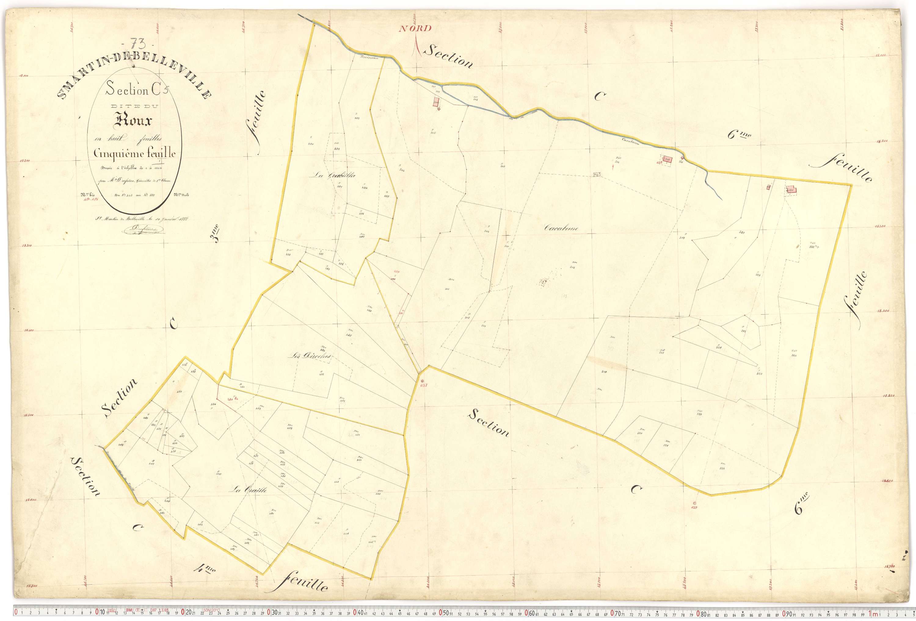 Saint-Martin-de-Belleville - Plans cadastraux du premier cadastre français.