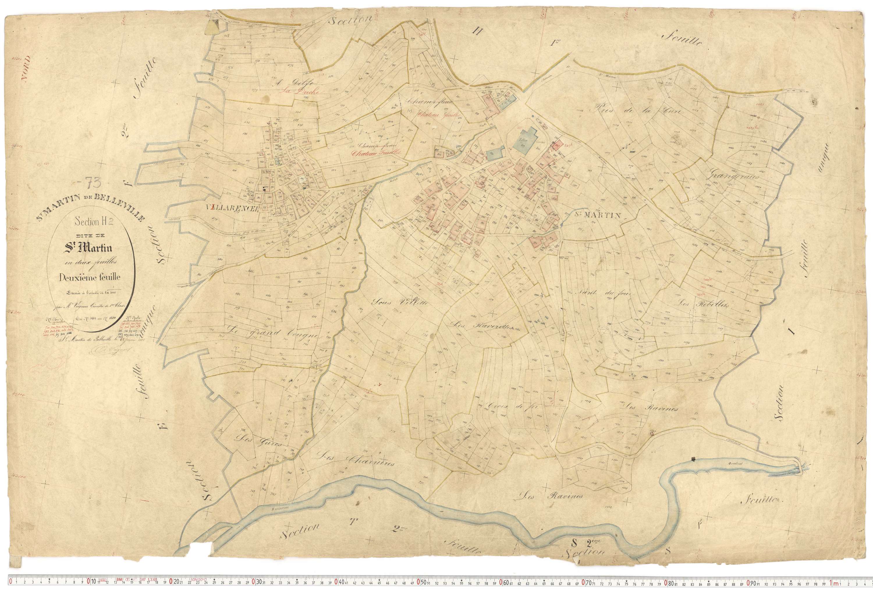 Saint-Martin-de-Belleville - Plans cadastraux du premier cadastre français.