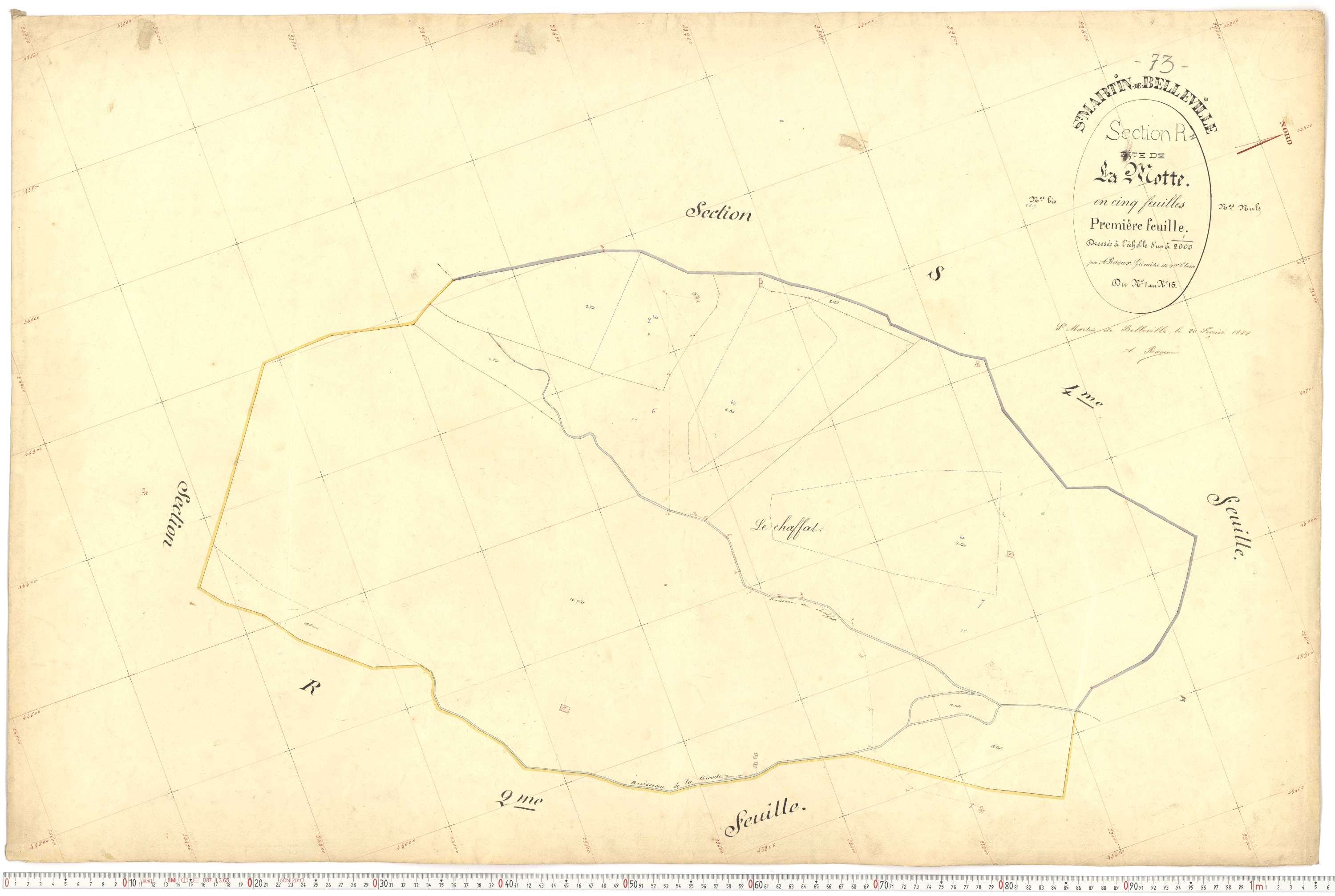 Saint-Martin-de-Belleville - Plans cadastraux du premier cadastre français.