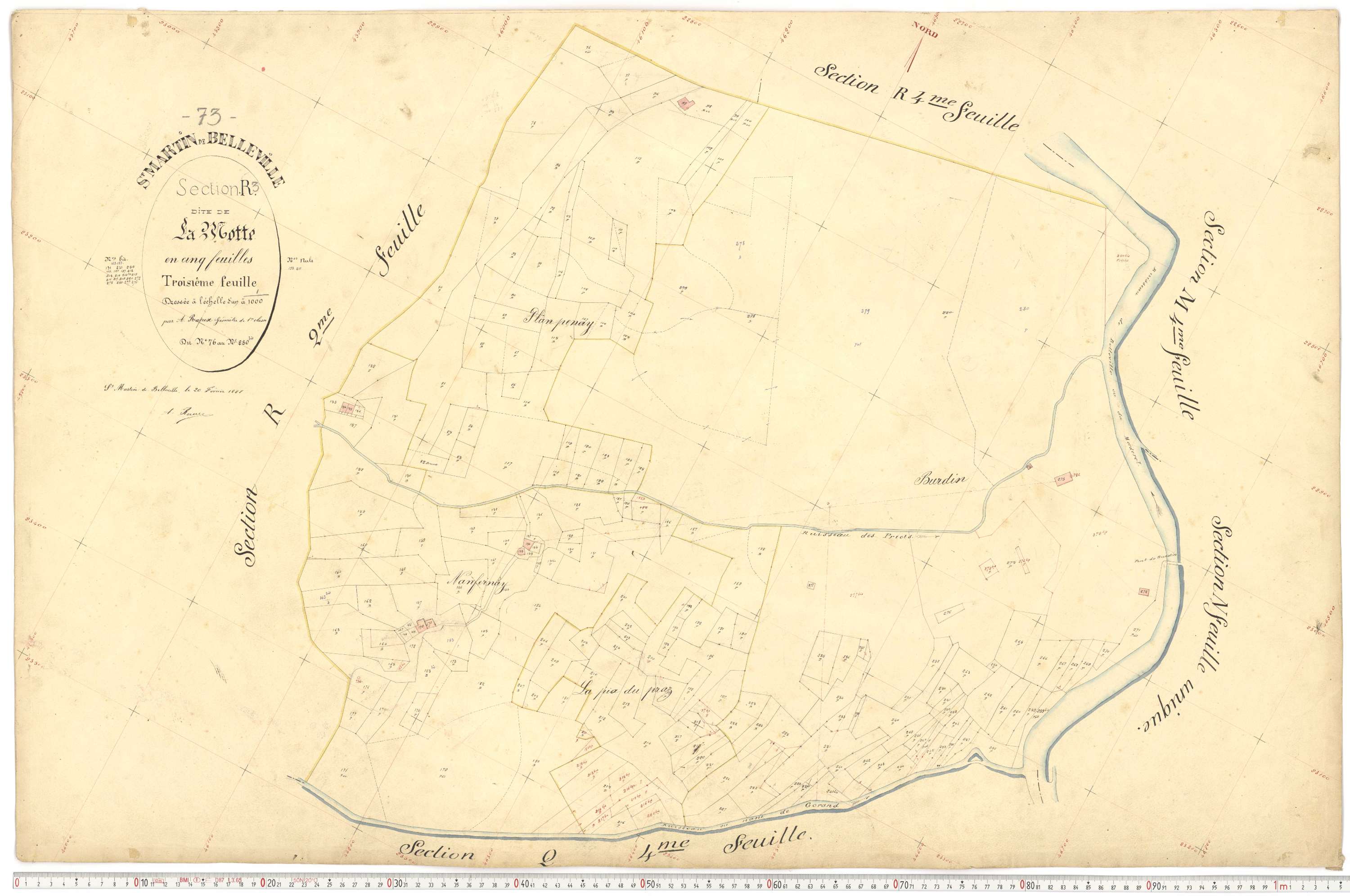 Saint-Martin-de-Belleville - Plans cadastraux du premier cadastre français.