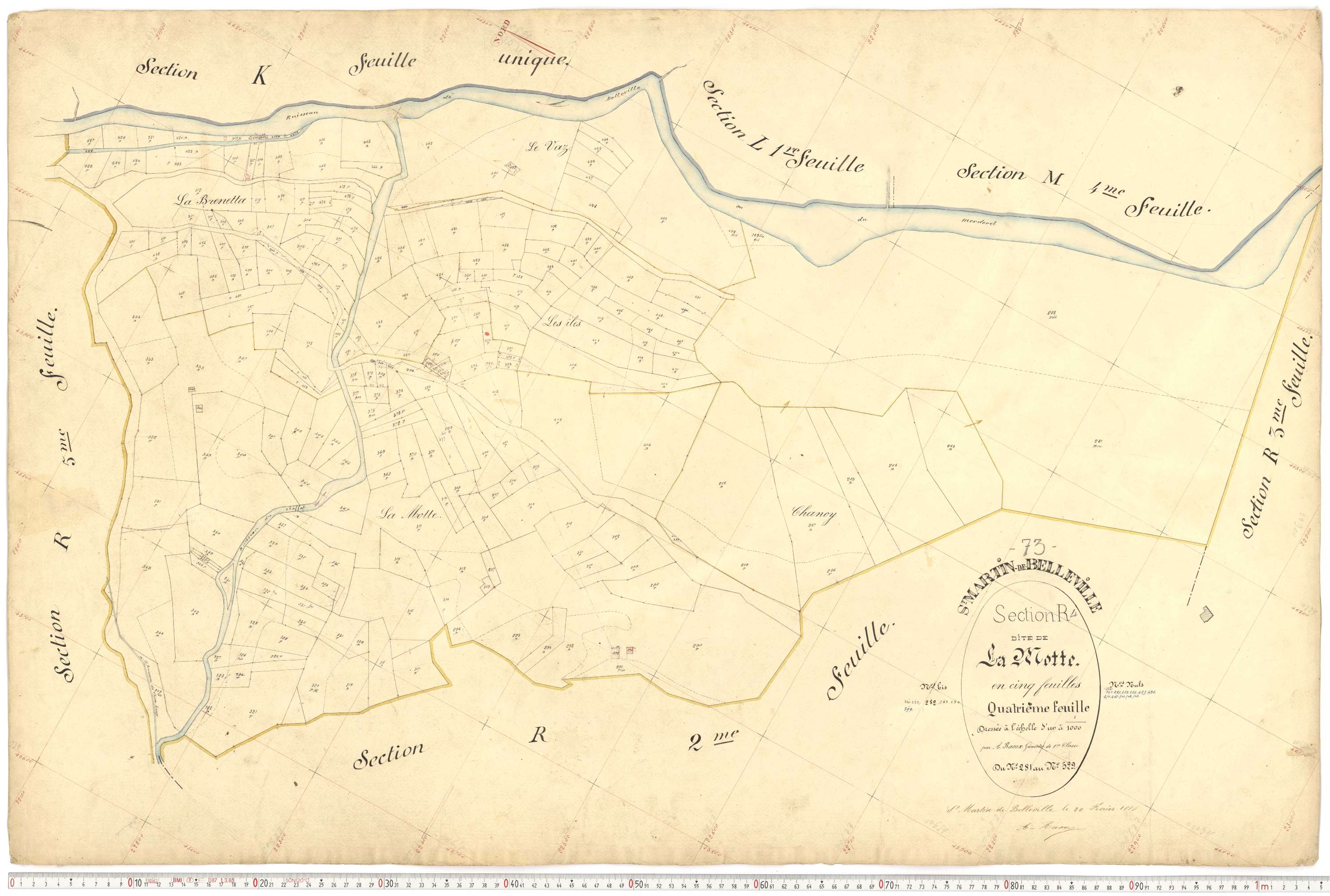 Saint-Martin-de-Belleville - Plans cadastraux du premier cadastre français.