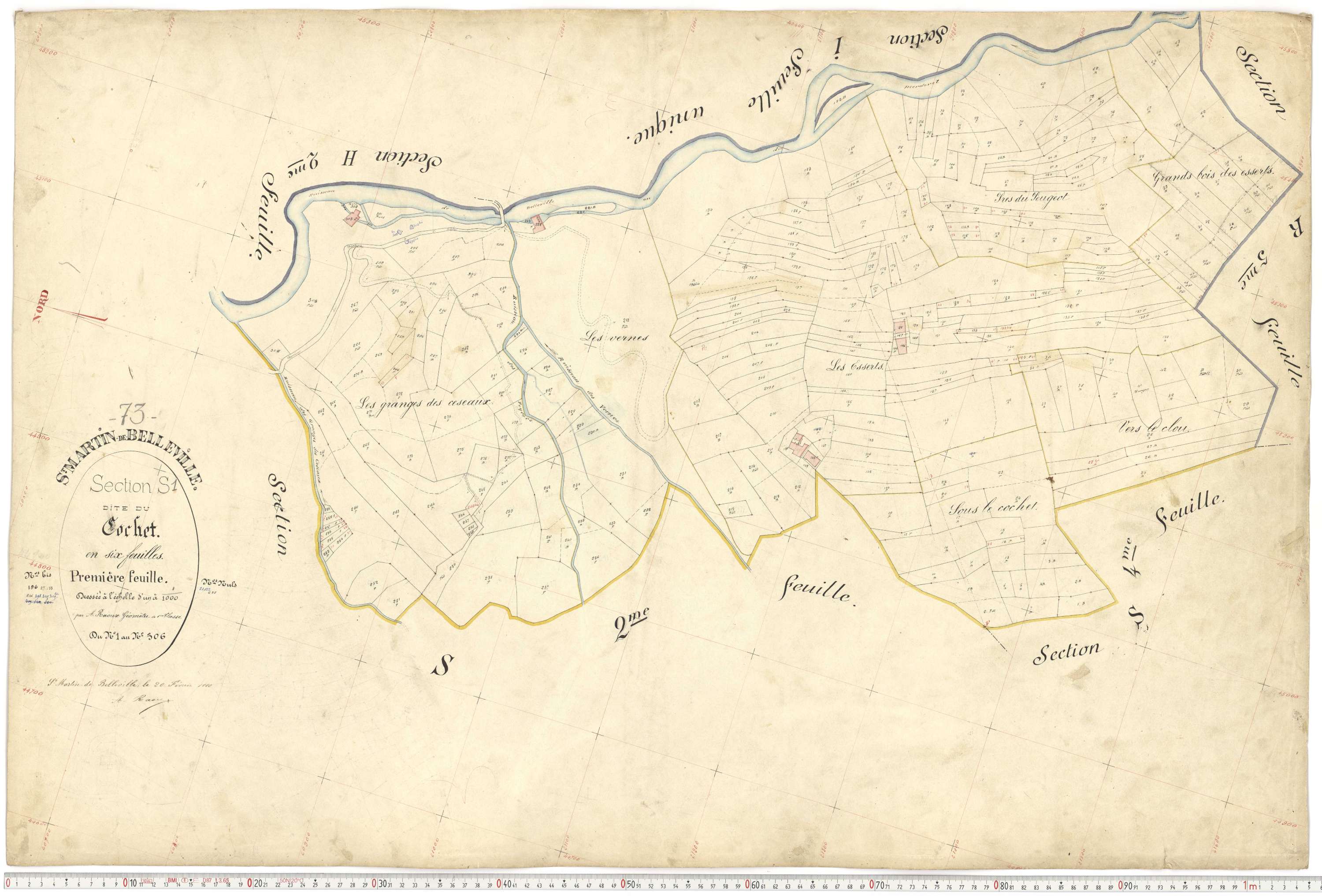 Saint-Martin-de-Belleville - Plans cadastraux du premier cadastre français.