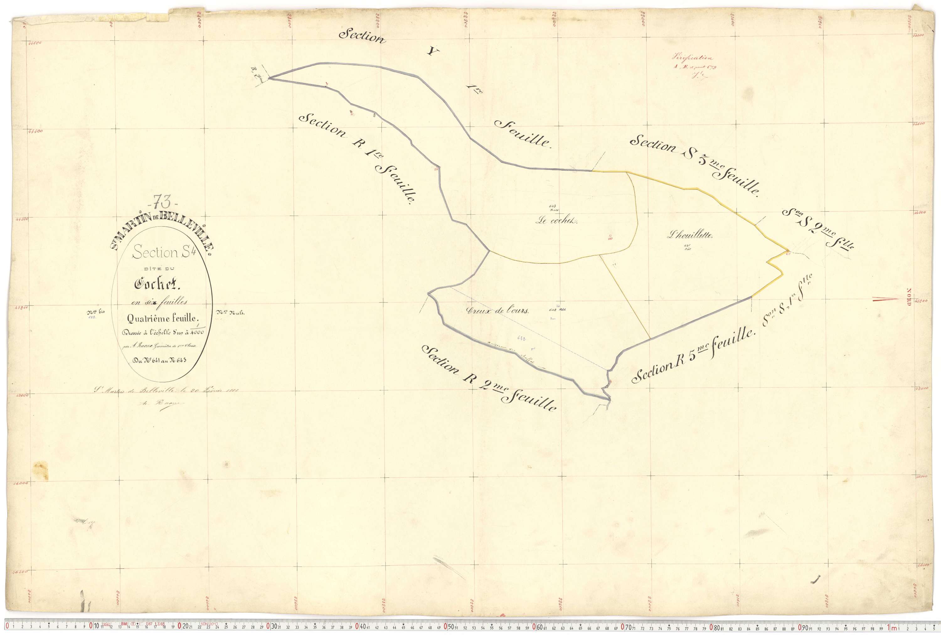 Saint-Martin-de-Belleville - Plans cadastraux du premier cadastre français.