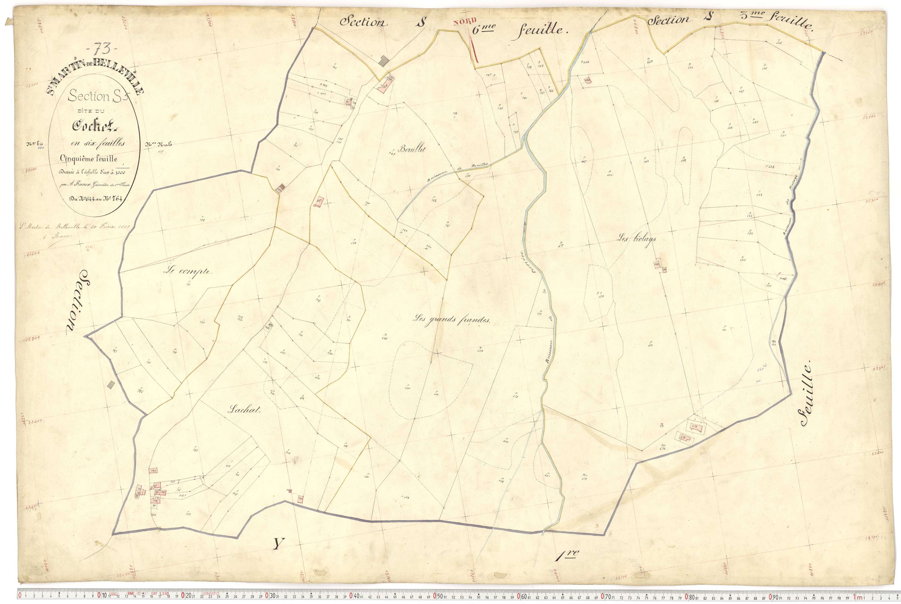 Saint-Martin-de-Belleville - Plans cadastraux du premier cadastre français.