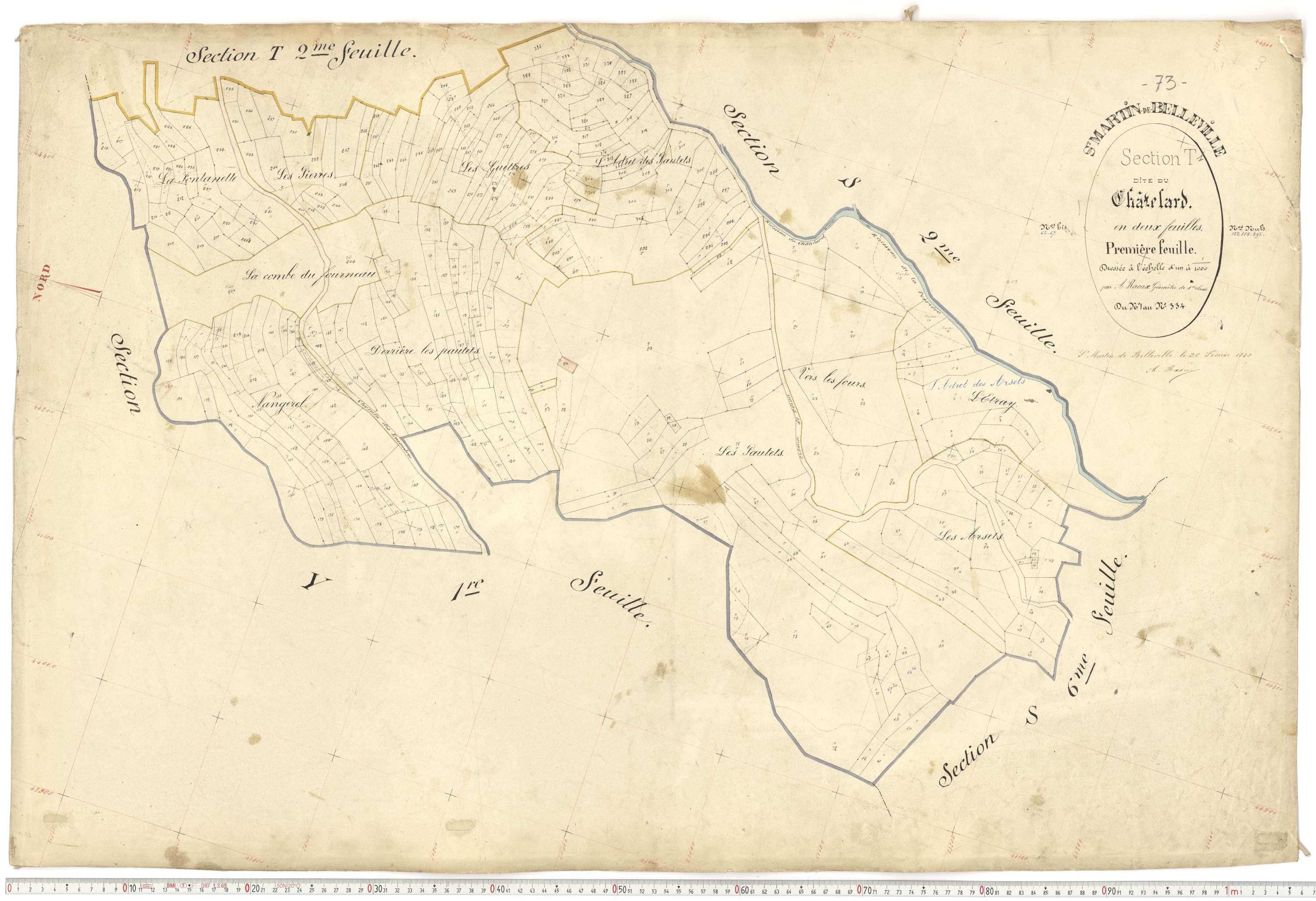 Saint-Martin-de-Belleville - Plans cadastraux du premier cadastre français.