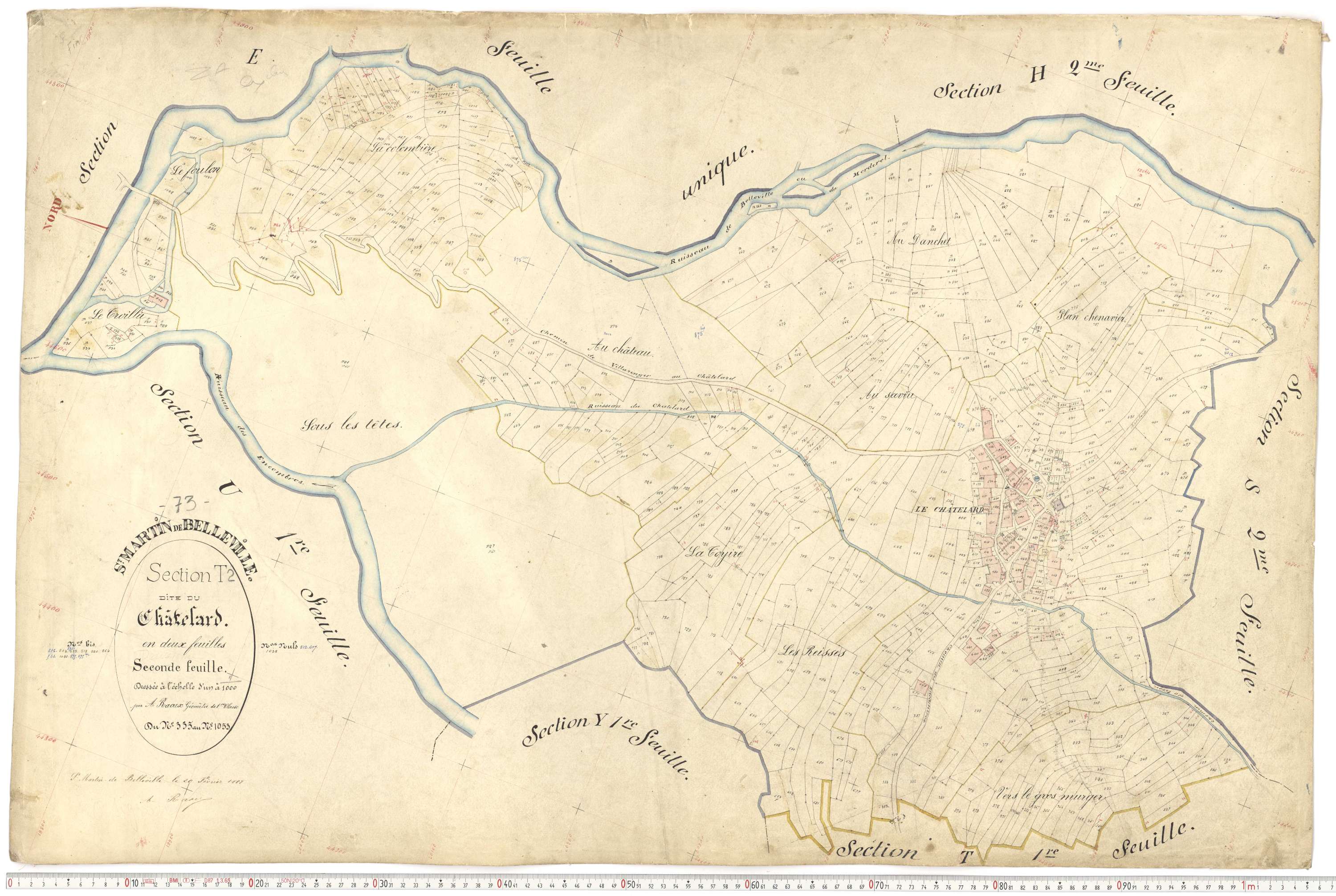 Saint-Martin-de-Belleville - Plans cadastraux du premier cadastre français.