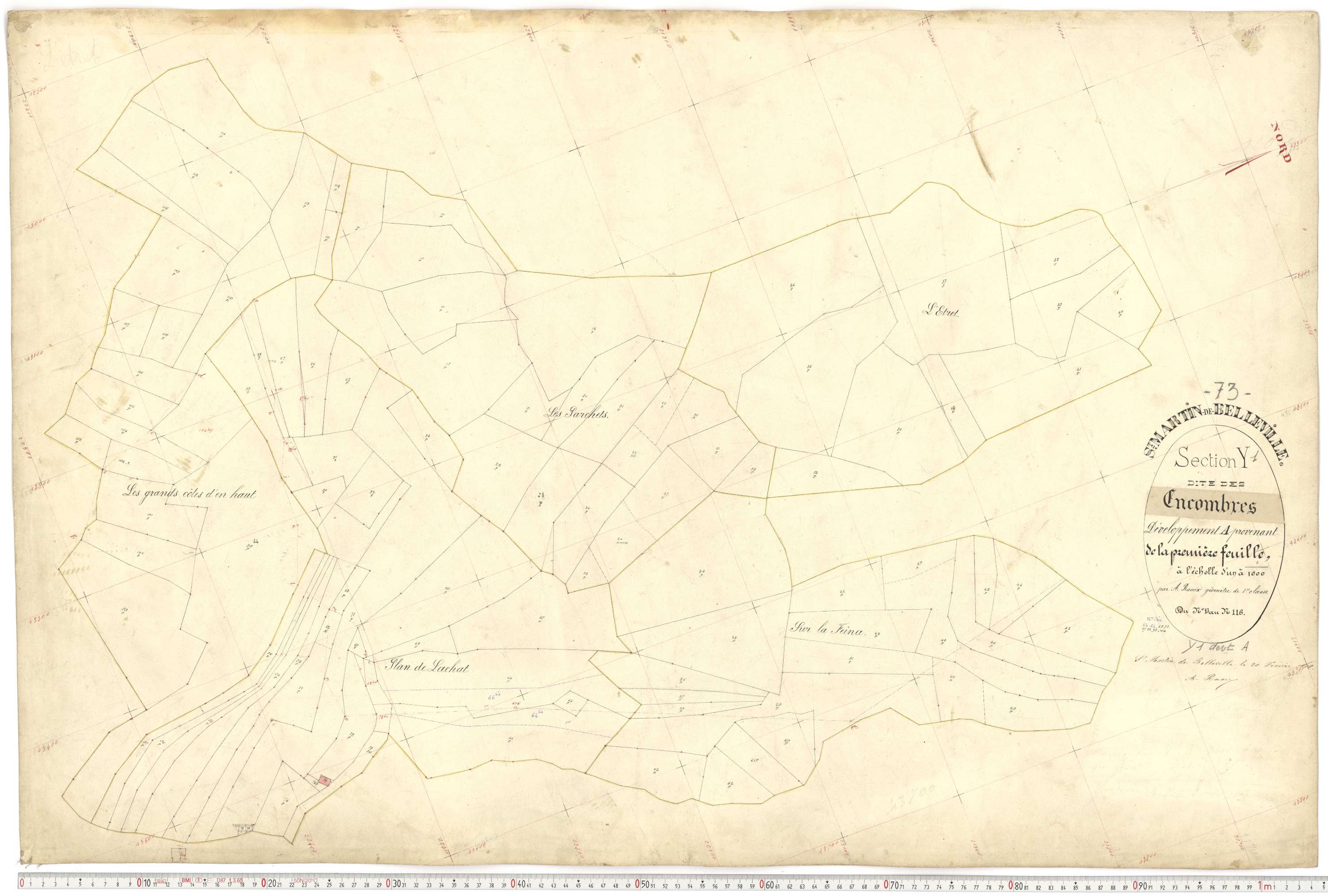 Saint-Martin-de-Belleville - Plans cadastraux du premier cadastre français.