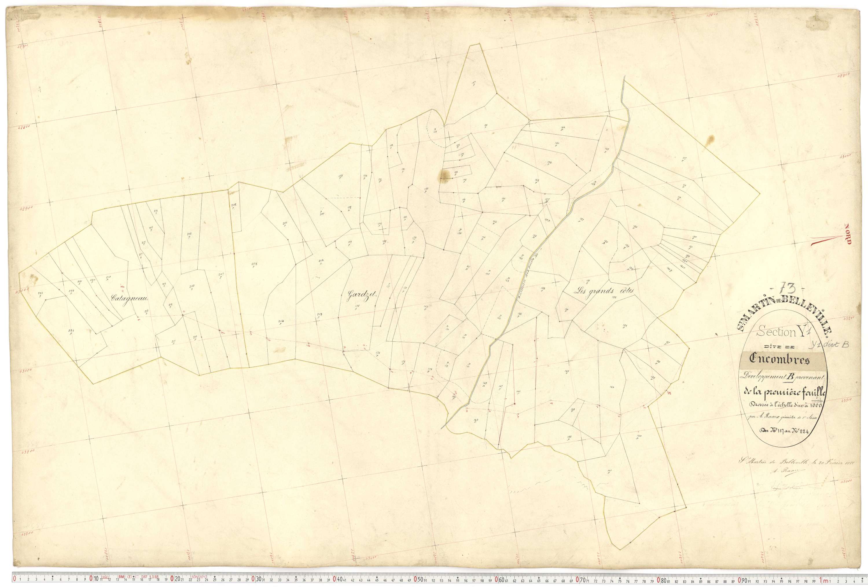 Saint-Martin-de-Belleville - Plans cadastraux du premier cadastre français.