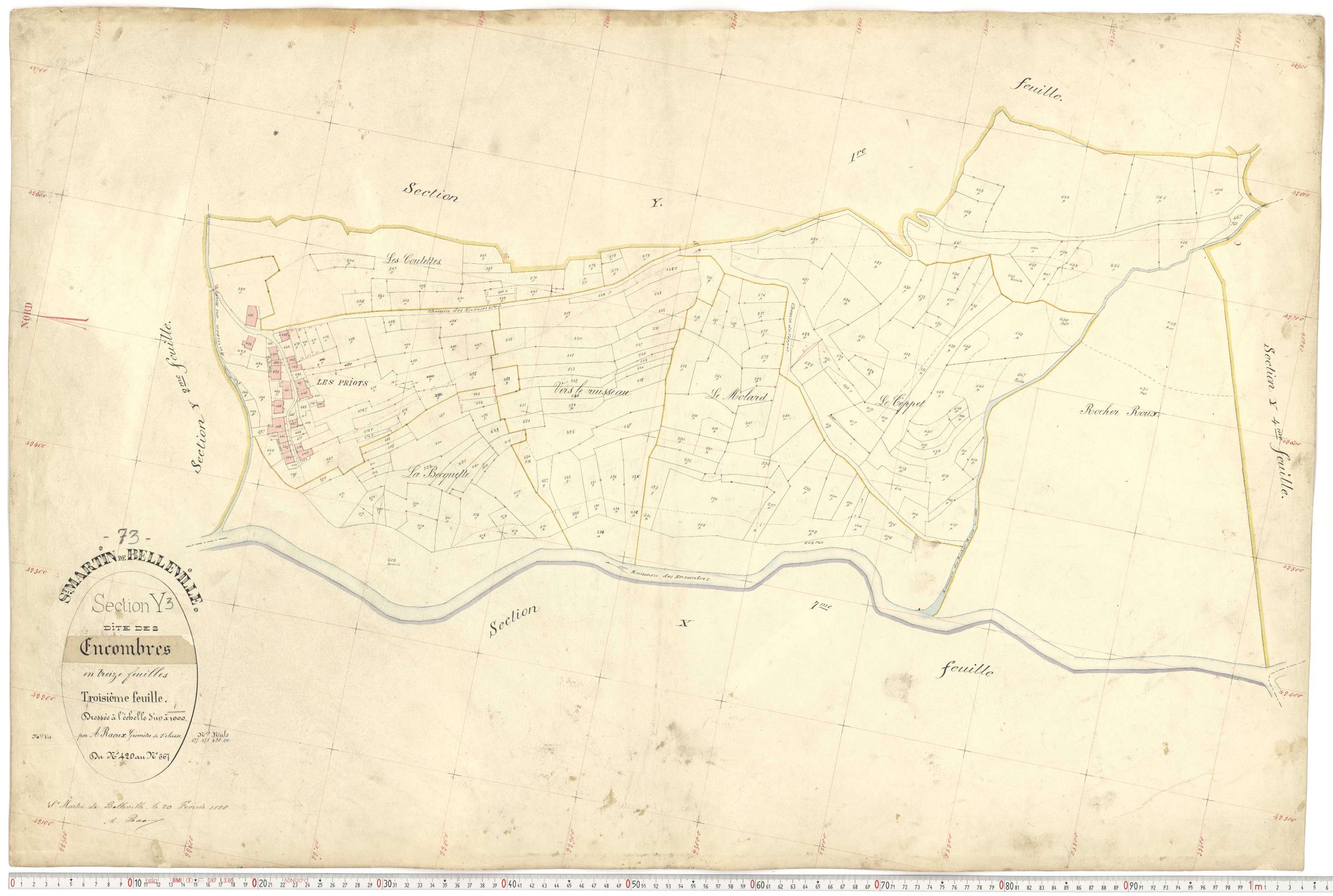 Saint-Martin-de-Belleville - Plans cadastraux du premier cadastre français.