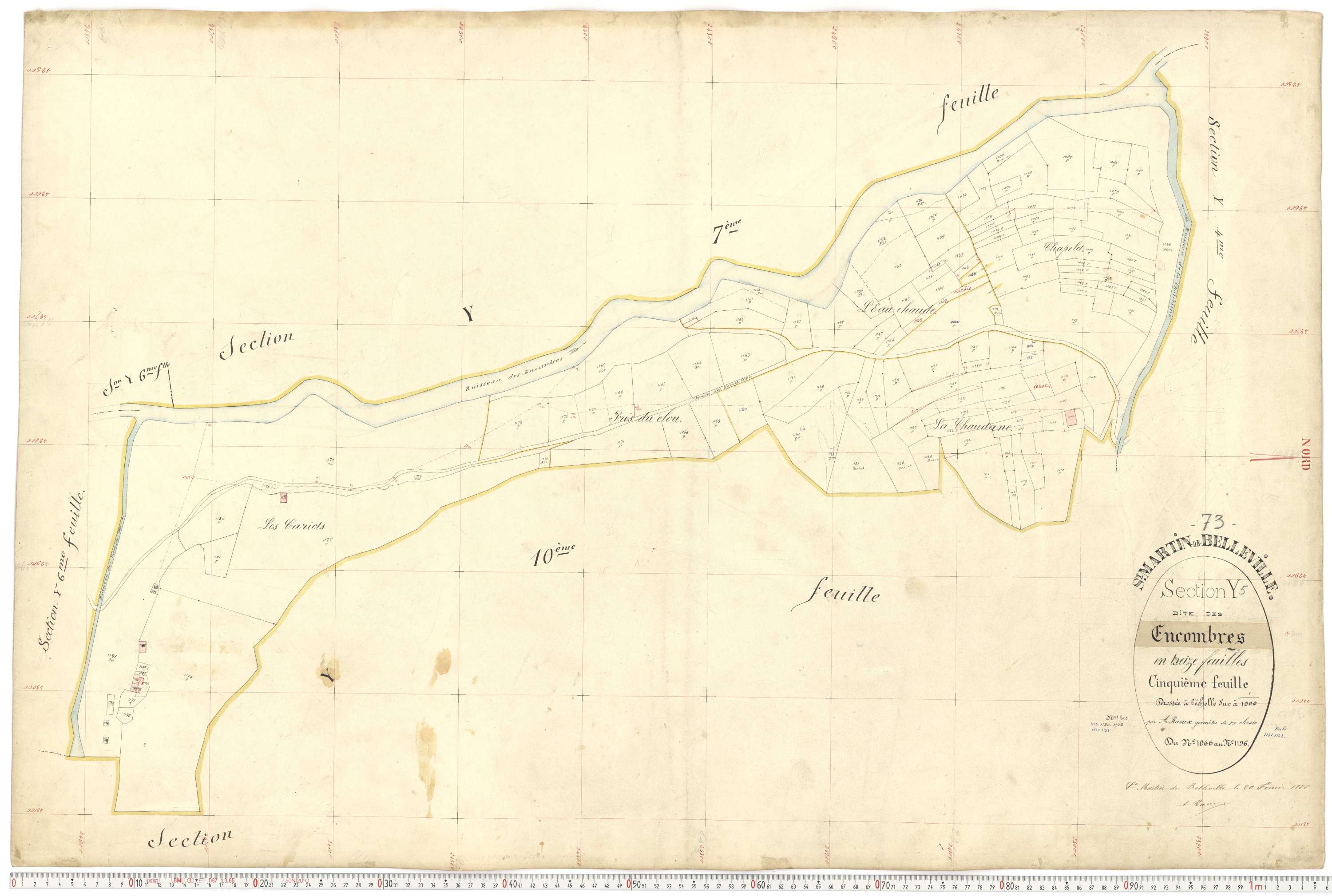 Saint-Martin-de-Belleville - Plans cadastraux du premier cadastre français.