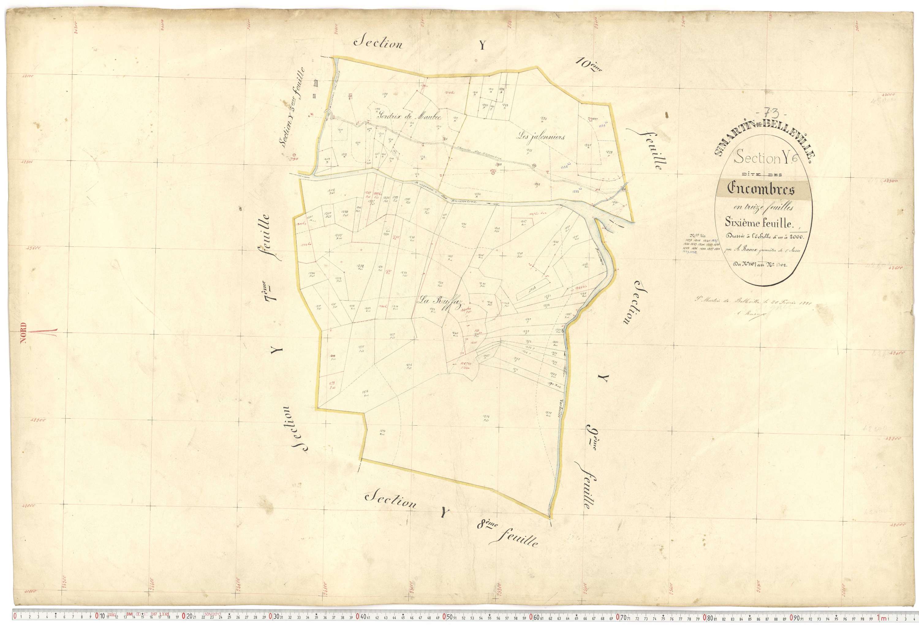 Saint-Martin-de-Belleville - Plans cadastraux du premier cadastre français.