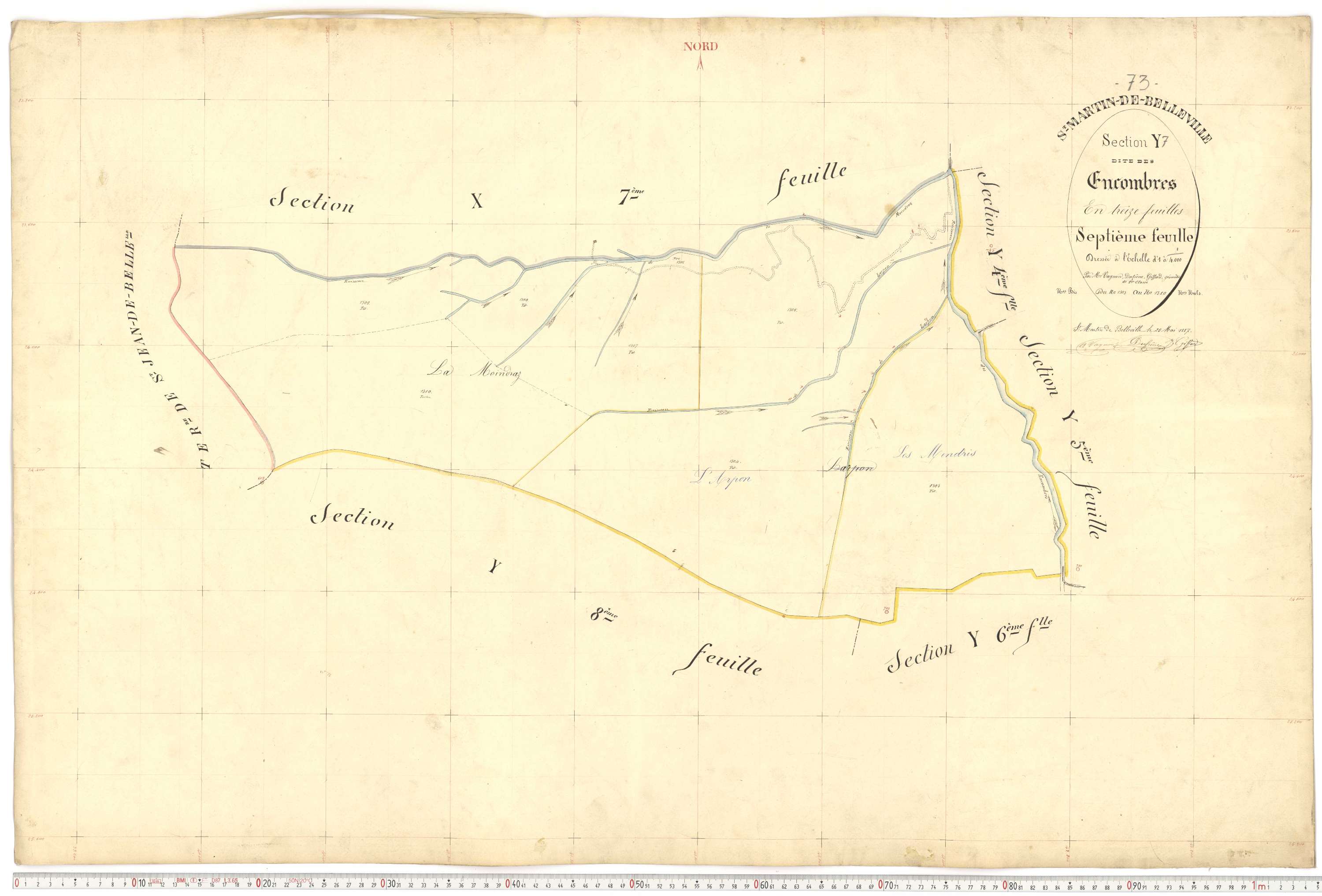 Saint-Martin-de-Belleville - Plans cadastraux du premier cadastre français.