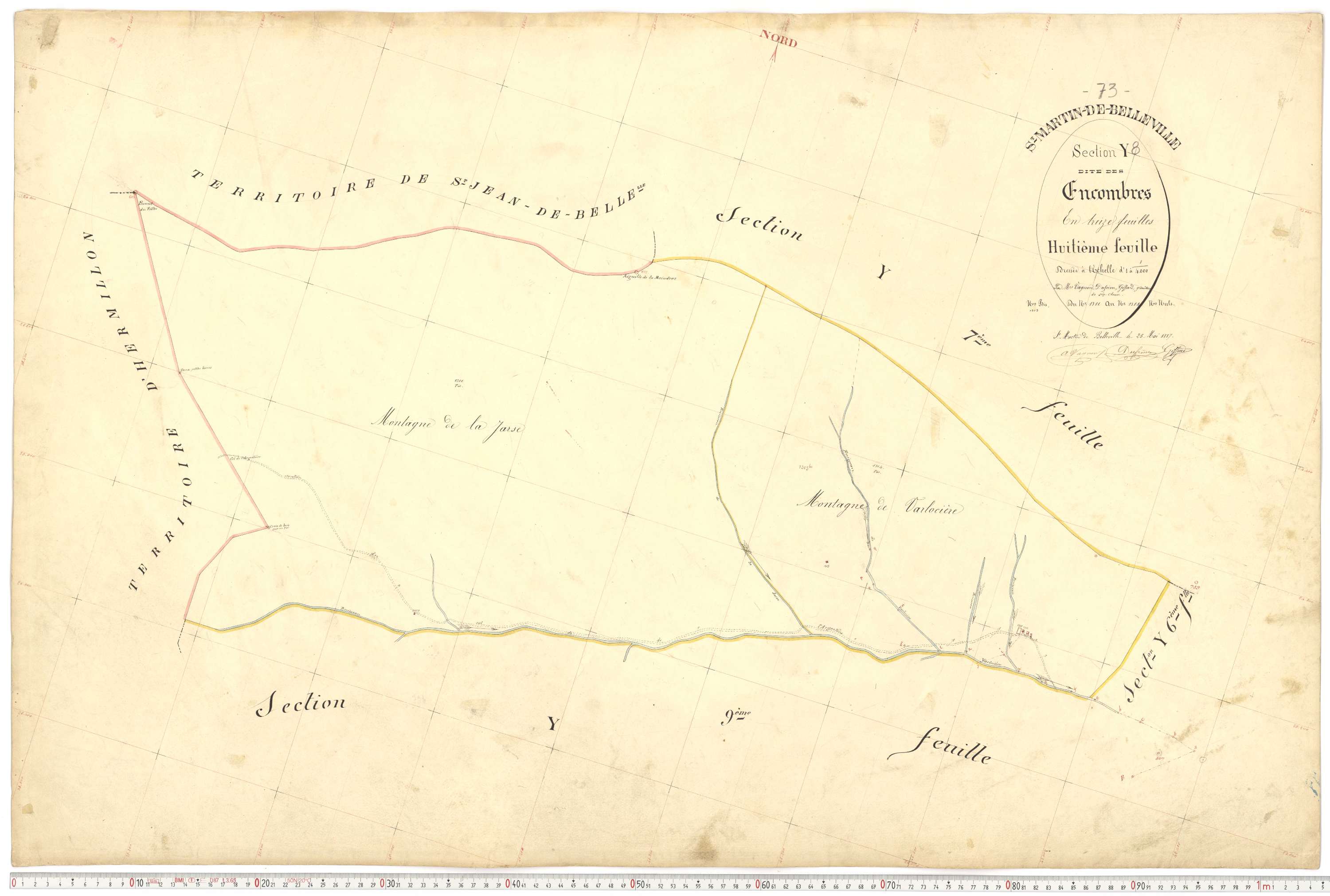 Saint-Martin-de-Belleville - Plans cadastraux du premier cadastre français.