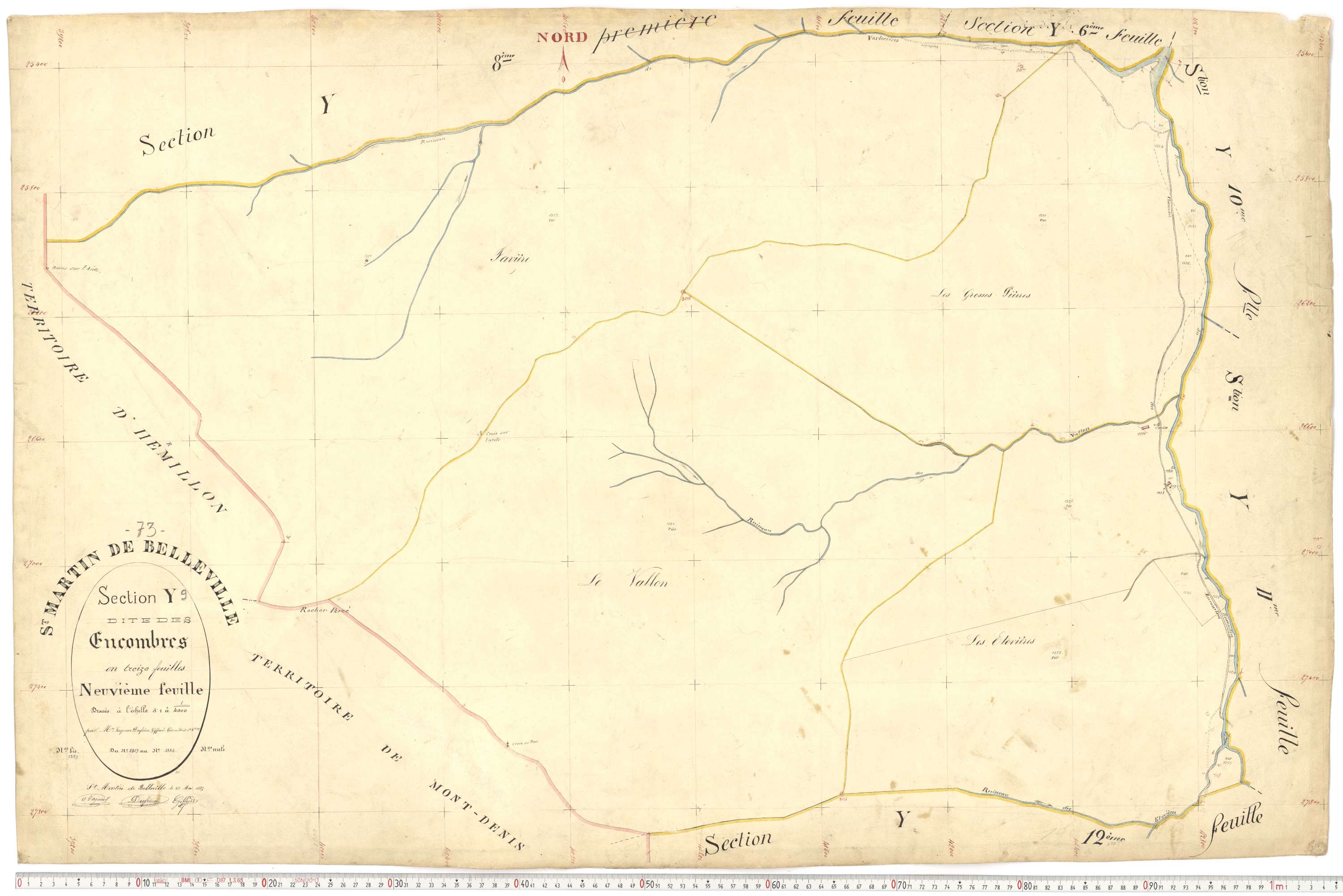 Saint-Martin-de-Belleville - Plans cadastraux du premier cadastre français.