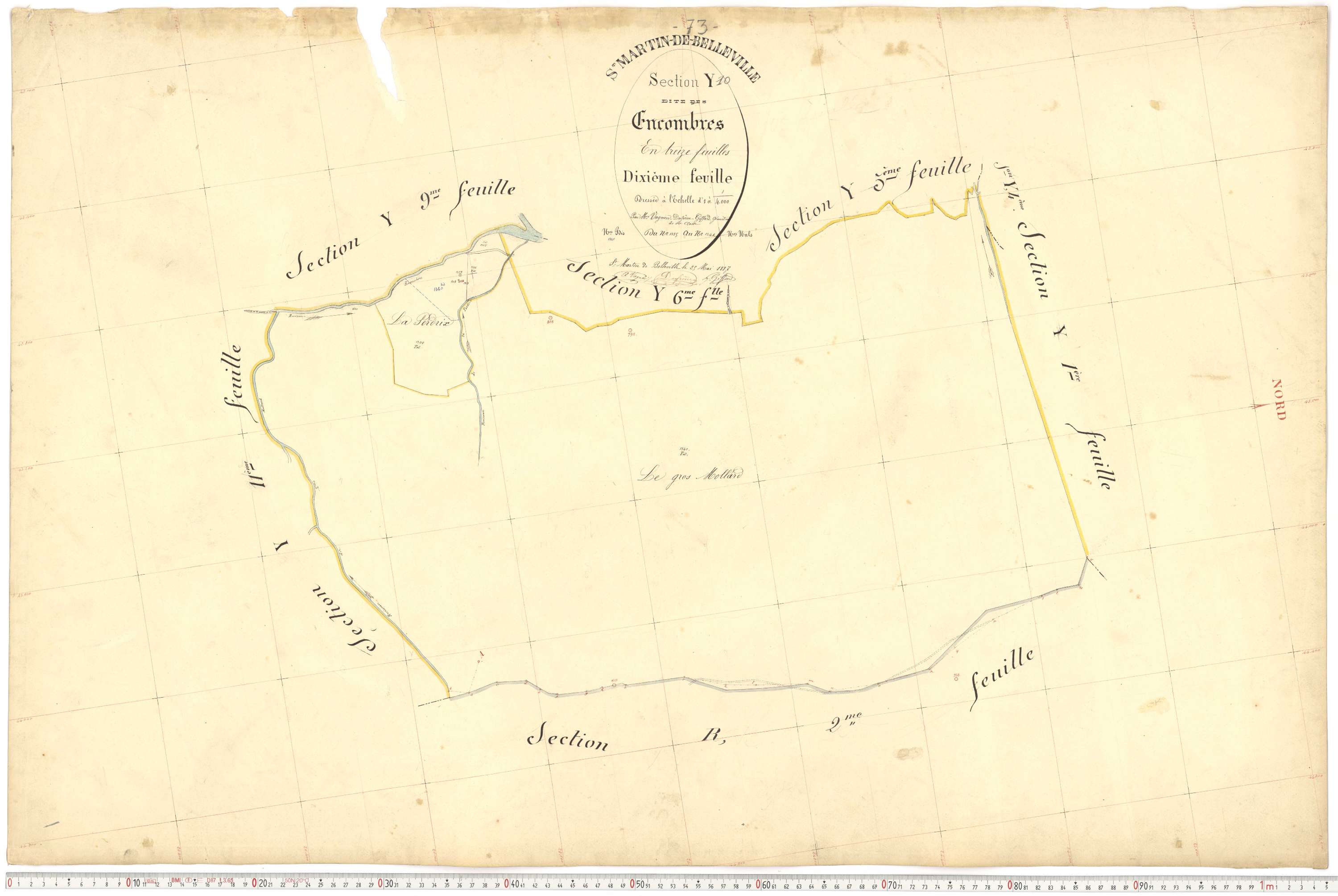 Saint-Martin-de-Belleville - Plans cadastraux du premier cadastre français.