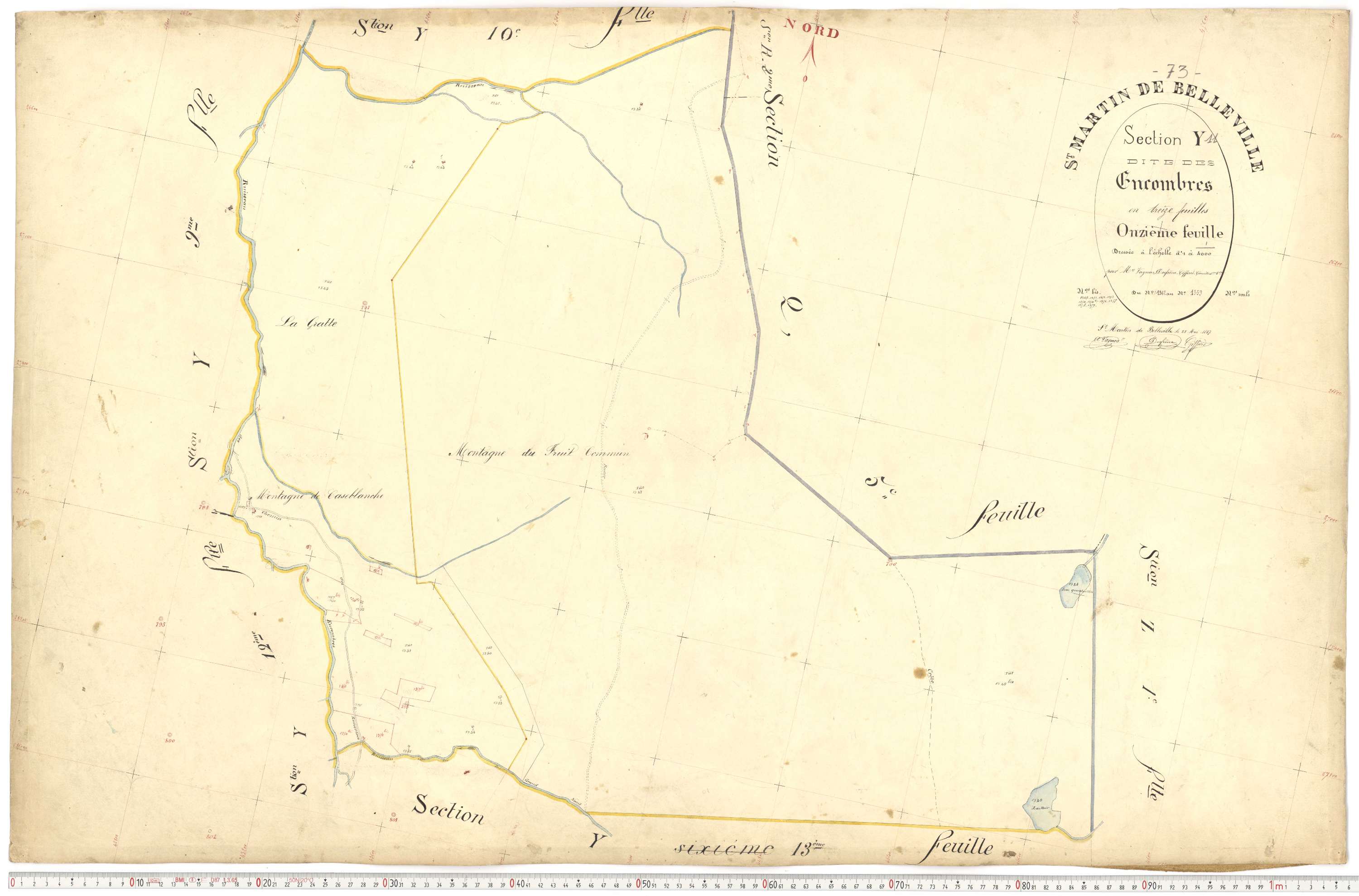 Saint-Martin-de-Belleville - Plans cadastraux du premier cadastre français.