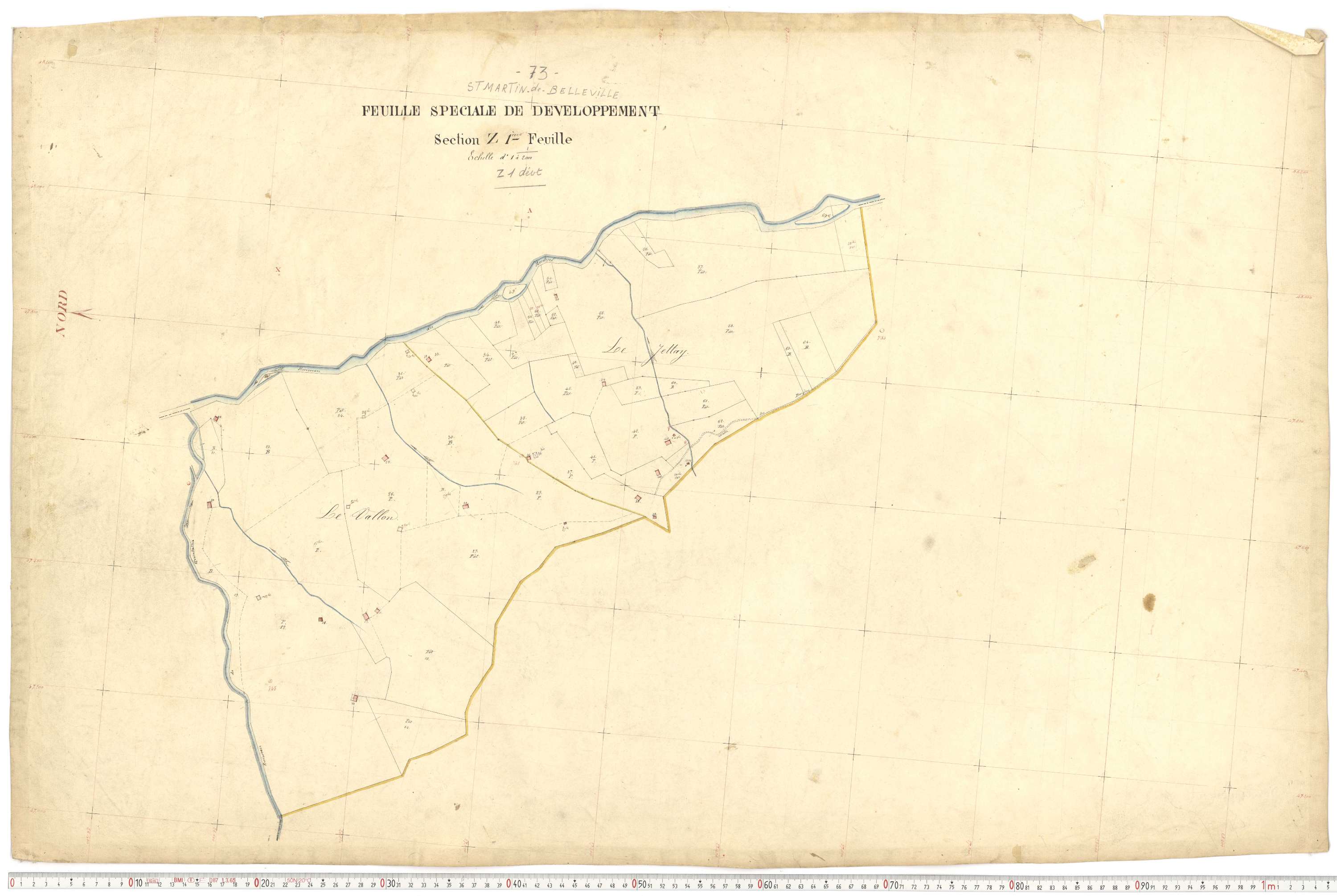 Saint-Martin-de-Belleville - Plans cadastraux du premier cadastre français.