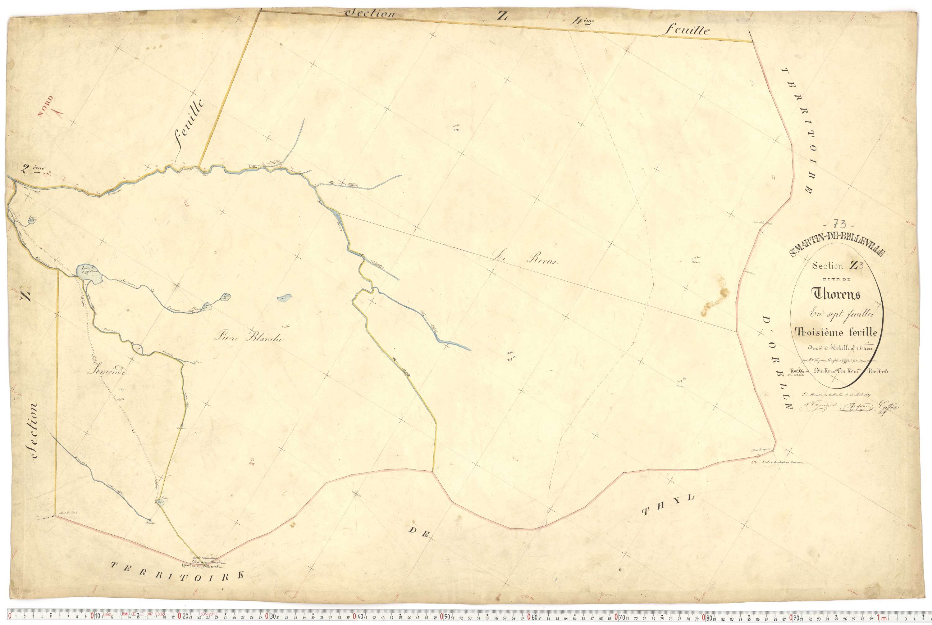 Saint-Martin-de-Belleville - Plans cadastraux du premier cadastre français.