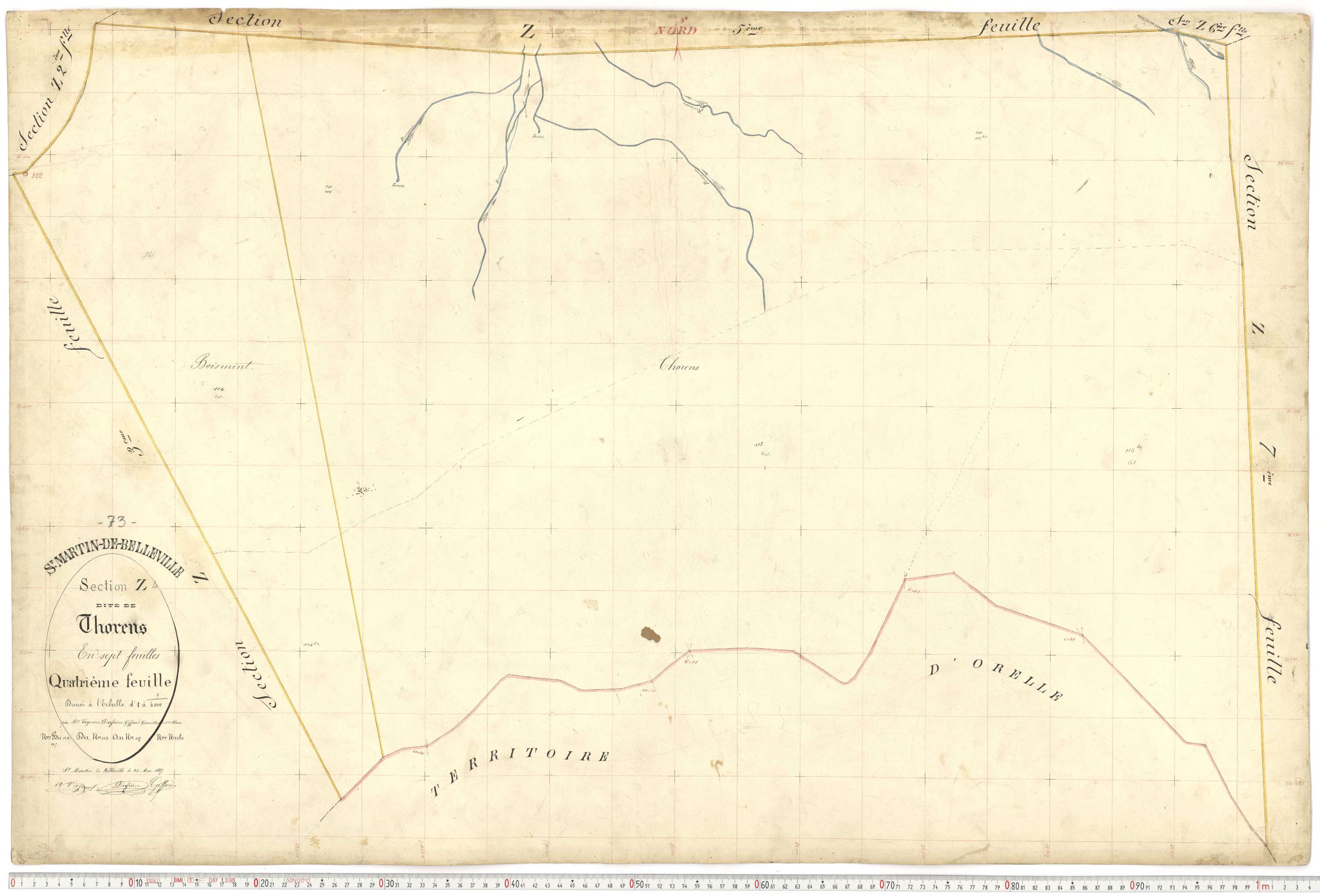 Saint-Martin-de-Belleville - Plans cadastraux du premier cadastre français.