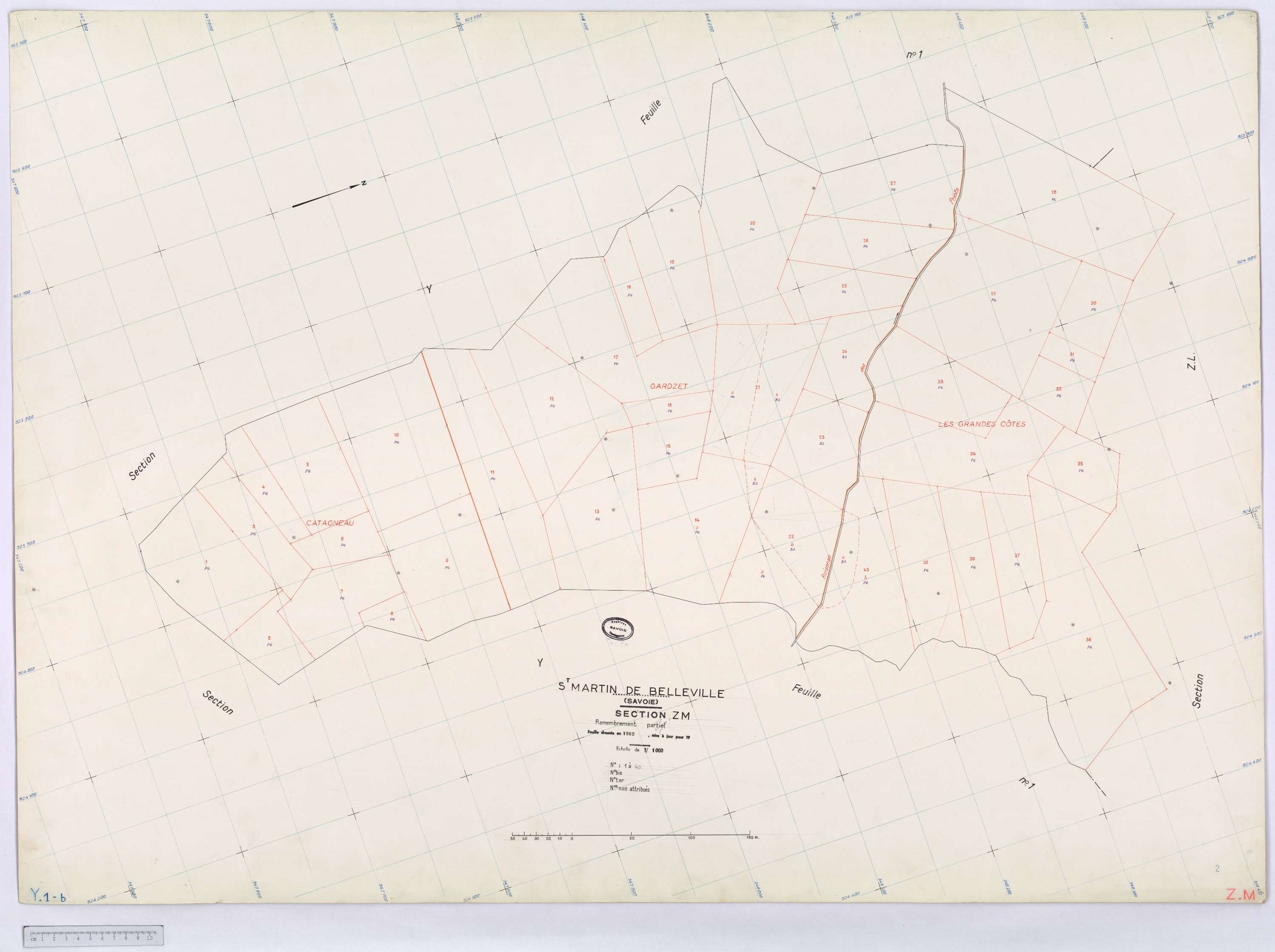Saint-Martin-de-Belleville - Cadastre remembré (s.d.).