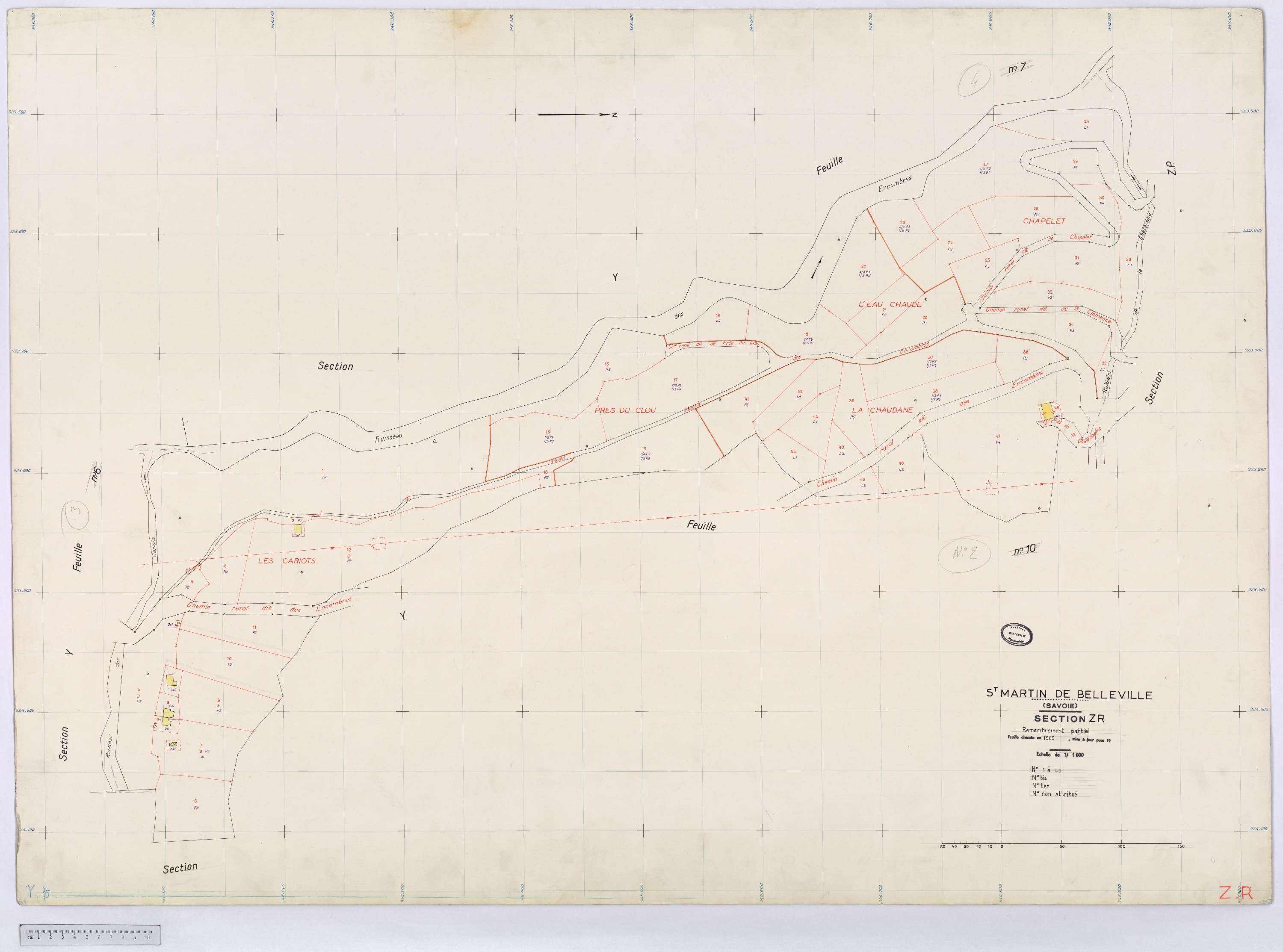 Saint-Martin-de-Belleville - Cadastre remembré (s.d.).