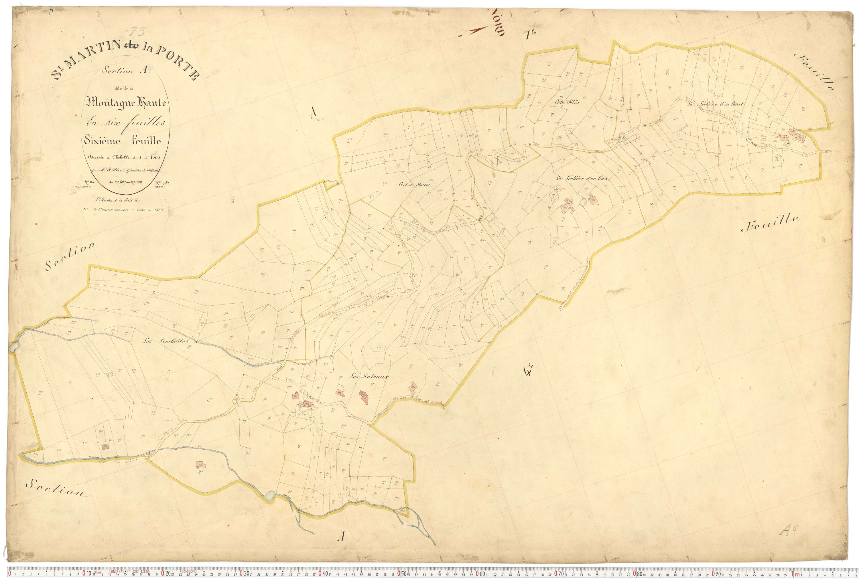 Saint-Martin-de-la-Porte - Plans cadastraux du premier cadastre français.