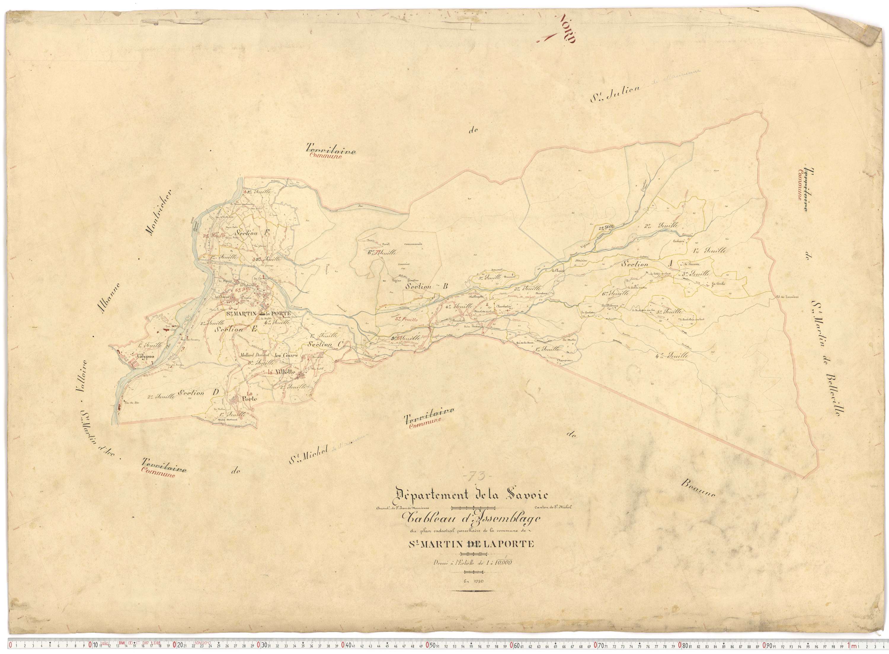 Saint-Martin-de-la-Porte - Plans cadastraux du premier cadastre français.