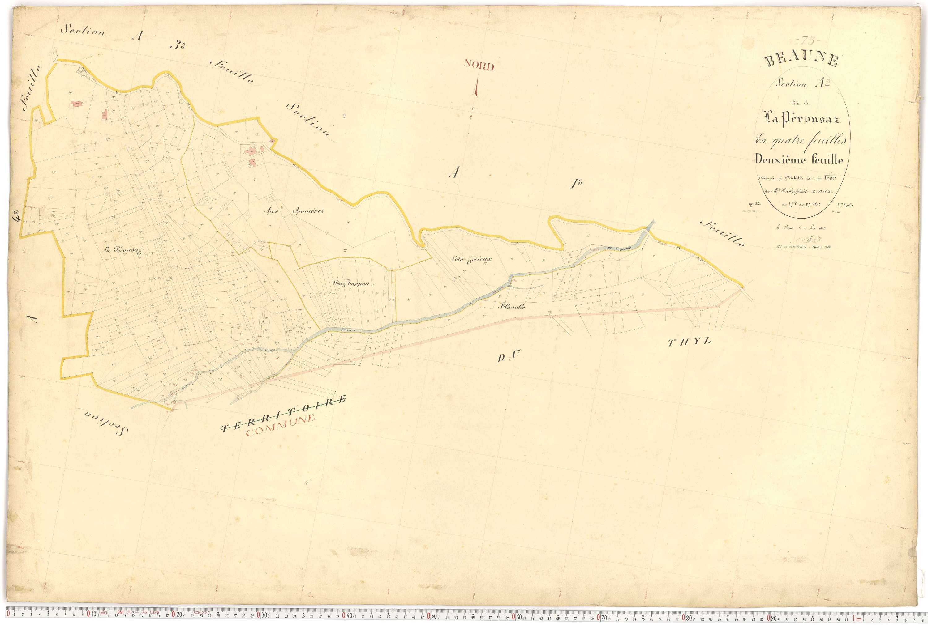 Saint-Michel-de-Maurienne - Plans cadastraux du premier cadastre français.
