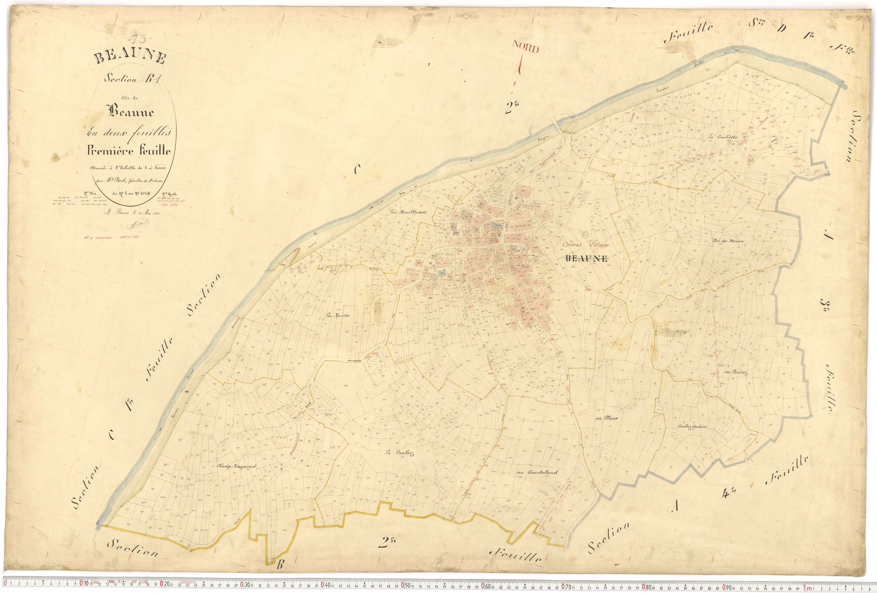 Saint-Michel-de-Maurienne - Plans cadastraux du premier cadastre français.