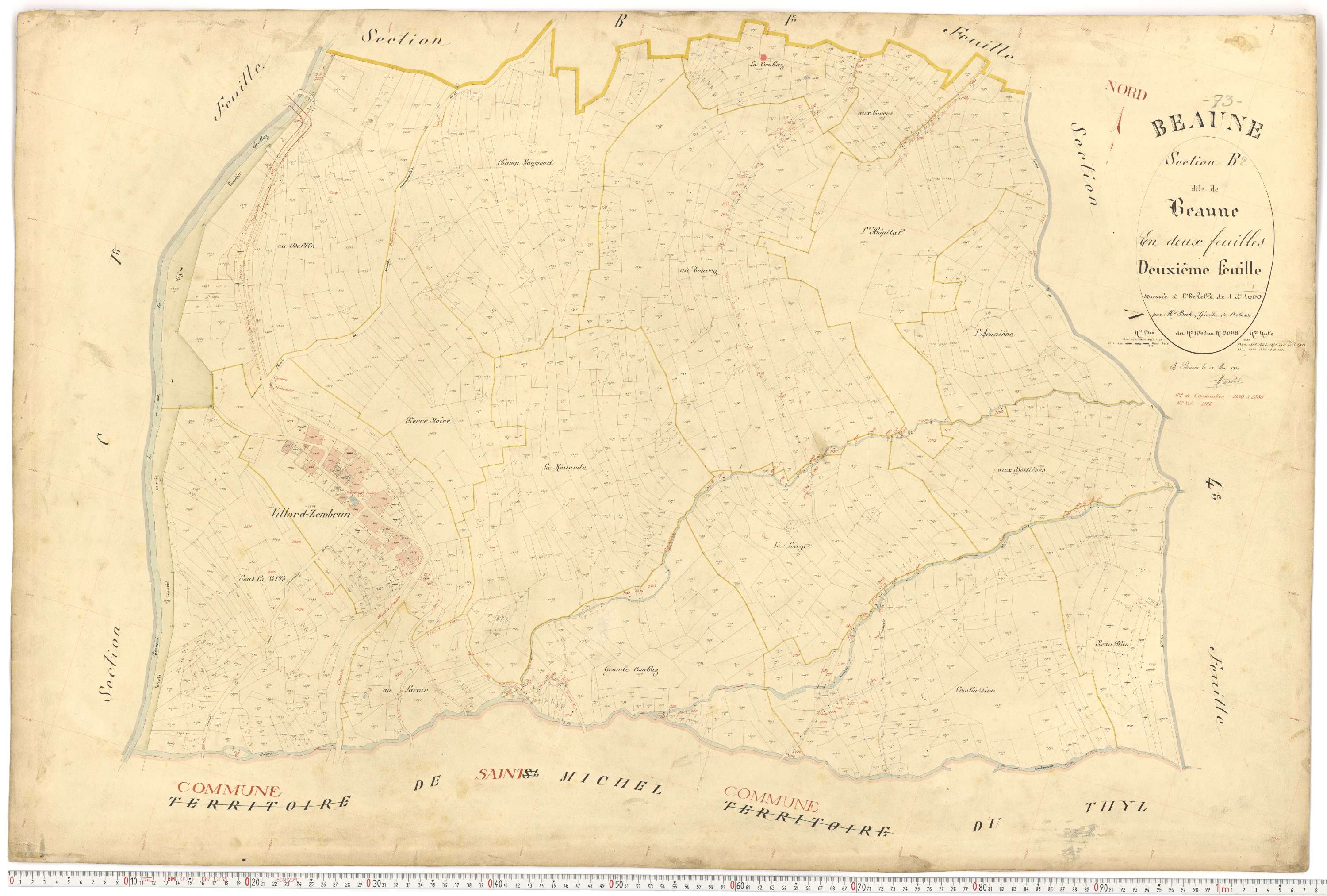 Saint-Michel-de-Maurienne - Plans cadastraux du premier cadastre français.