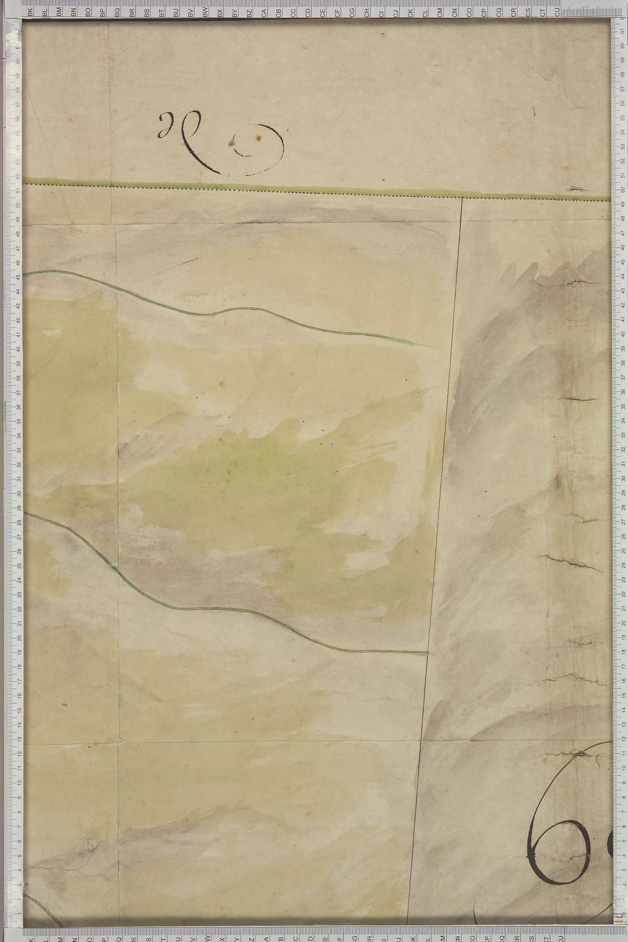 Saint-Michel-de-Maurienne - Copie de la mappe originale (plan cadastral) de la commune de Beaune. Signée Cocelli, directeur du bureau de la péréquation.