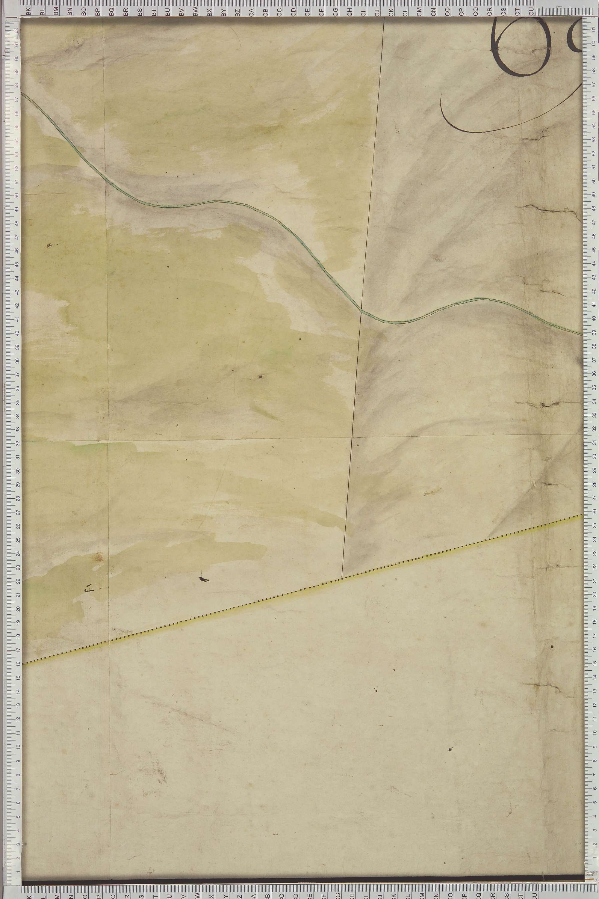 Saint-Michel-de-Maurienne - Copie de la mappe originale (plan cadastral) de la commune de Beaune. Signée Cocelli, directeur du bureau de la péréquation.