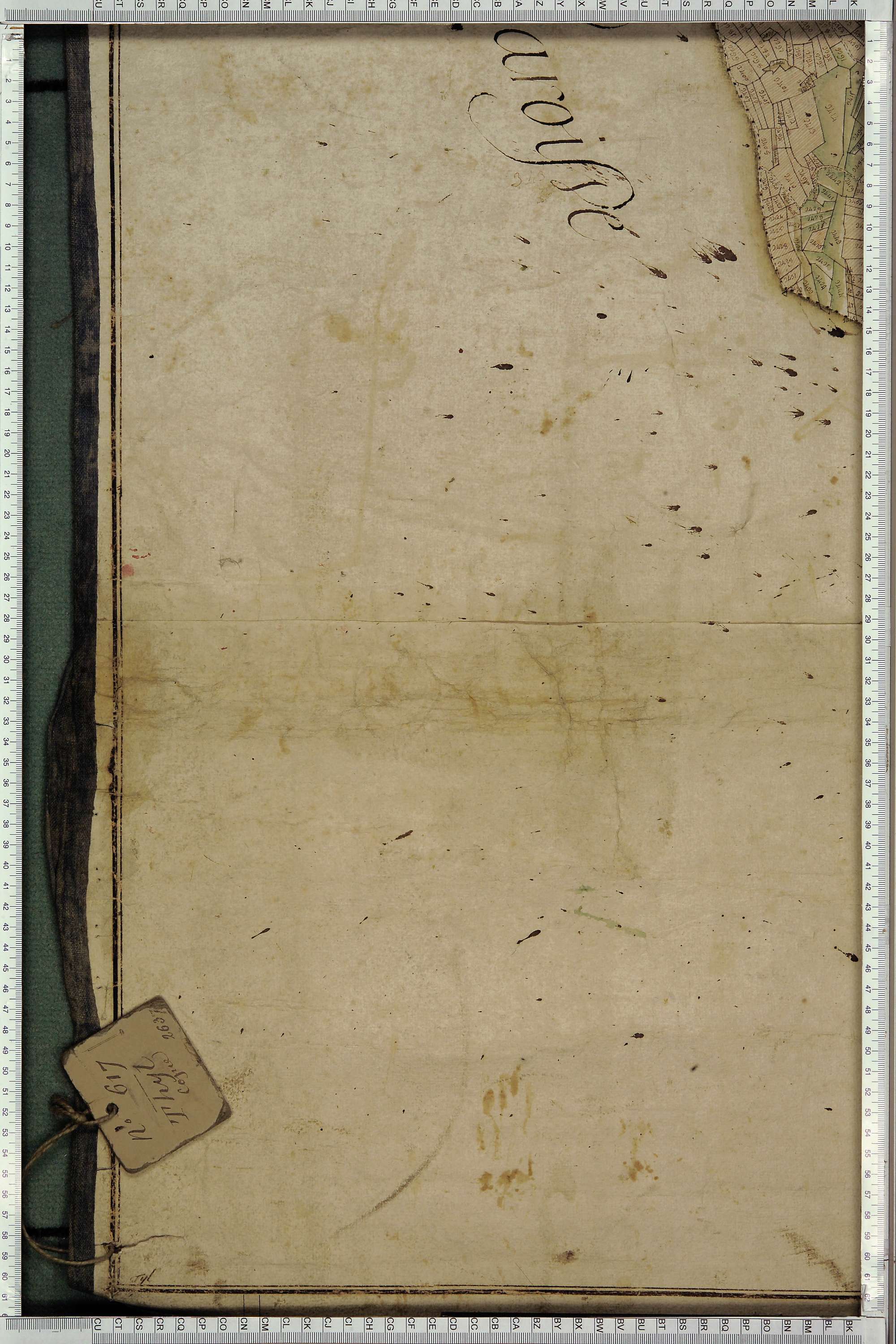 Saint-Michel-de-Maurienne - Copie de la mappe originale (plan cadastral) de la commune du Thyl. Signée Cocelli, directeur de la péréquation.