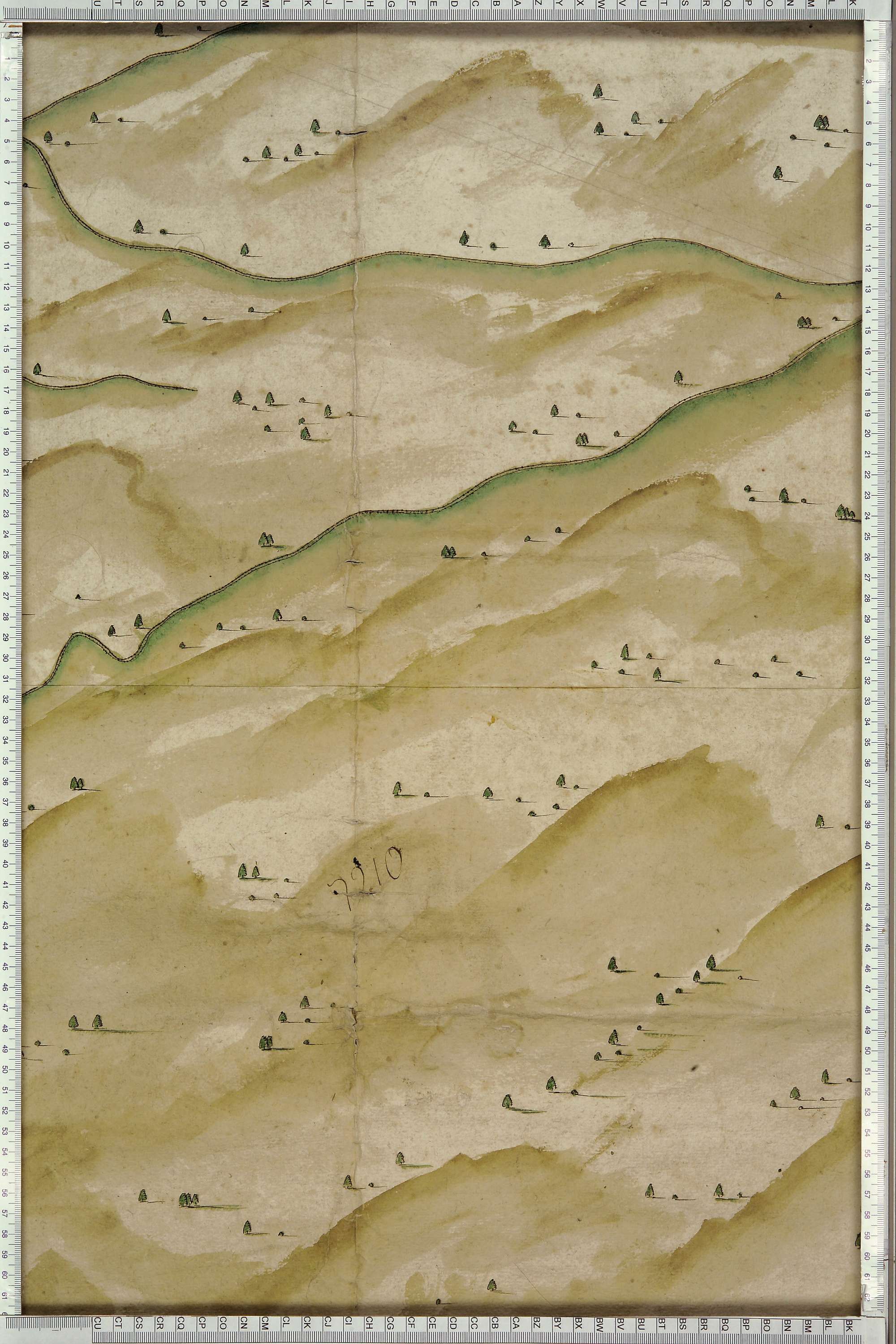 Saint-Michel-de-Maurienne - Copie de la mappe originale (plan cadastral) de la commune du Thyl. Signée Cocelli, directeur de la péréquation.