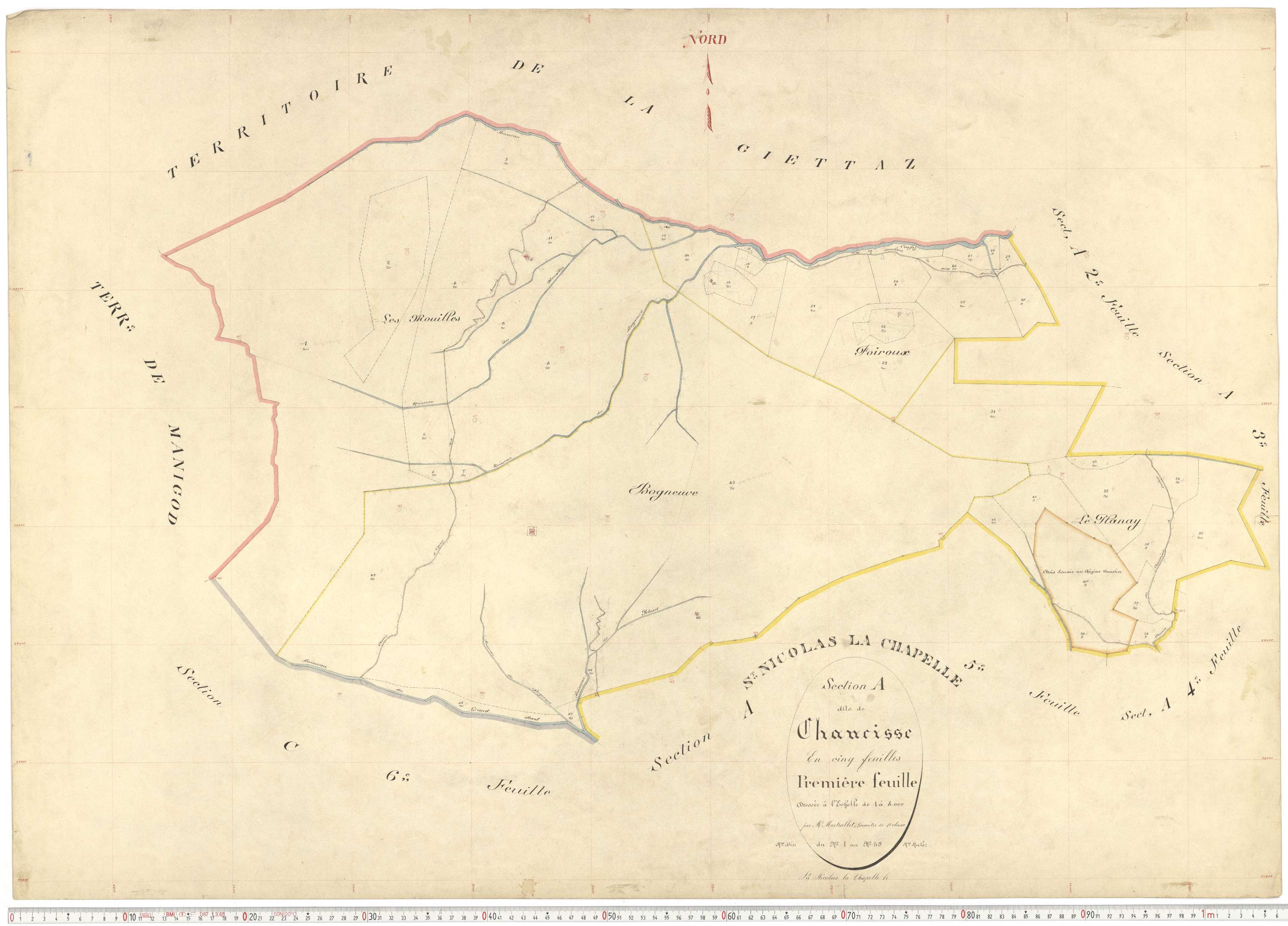 Saint-Nicolas-la-Chapelle - Plans cadastraux du premier cadastre français.