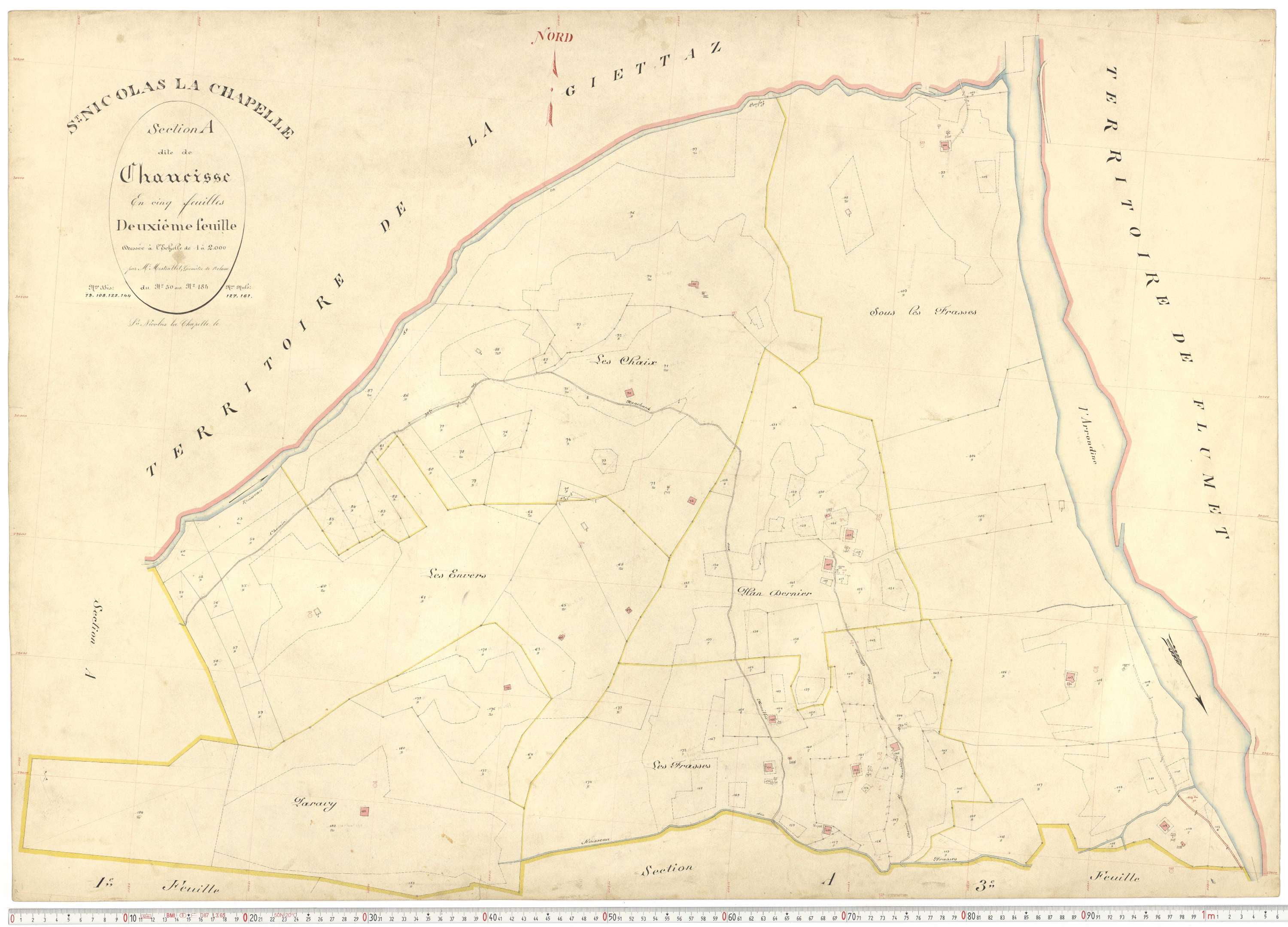 Saint-Nicolas-la-Chapelle - Plans cadastraux du premier cadastre français.