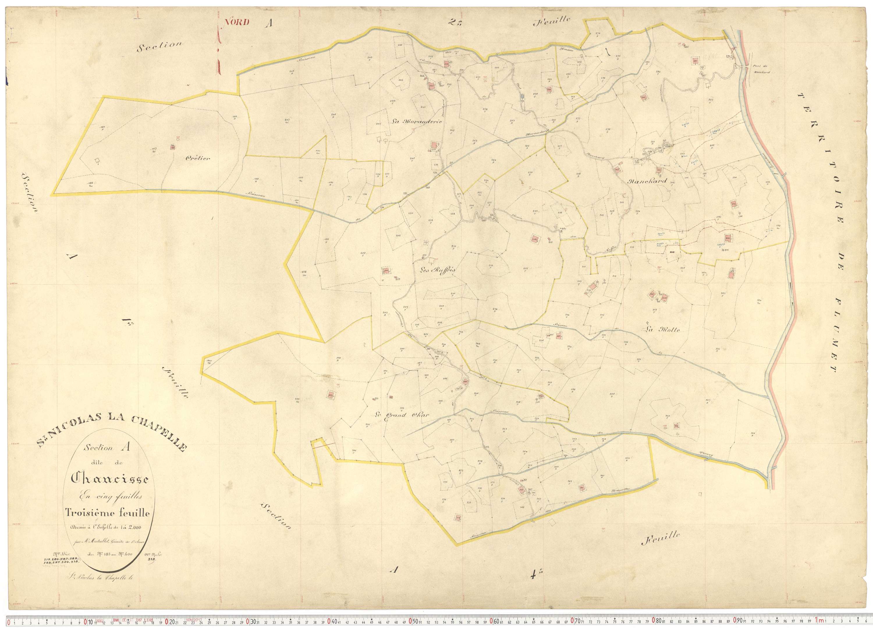 Saint-Nicolas-la-Chapelle - Plans cadastraux du premier cadastre français.