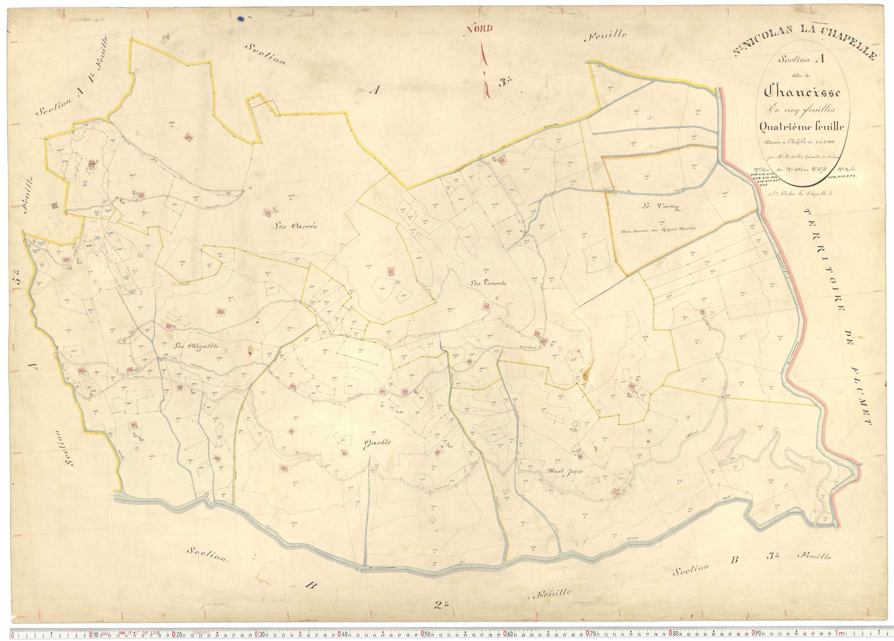 Saint-Nicolas-la-Chapelle - Plans cadastraux du premier cadastre français.