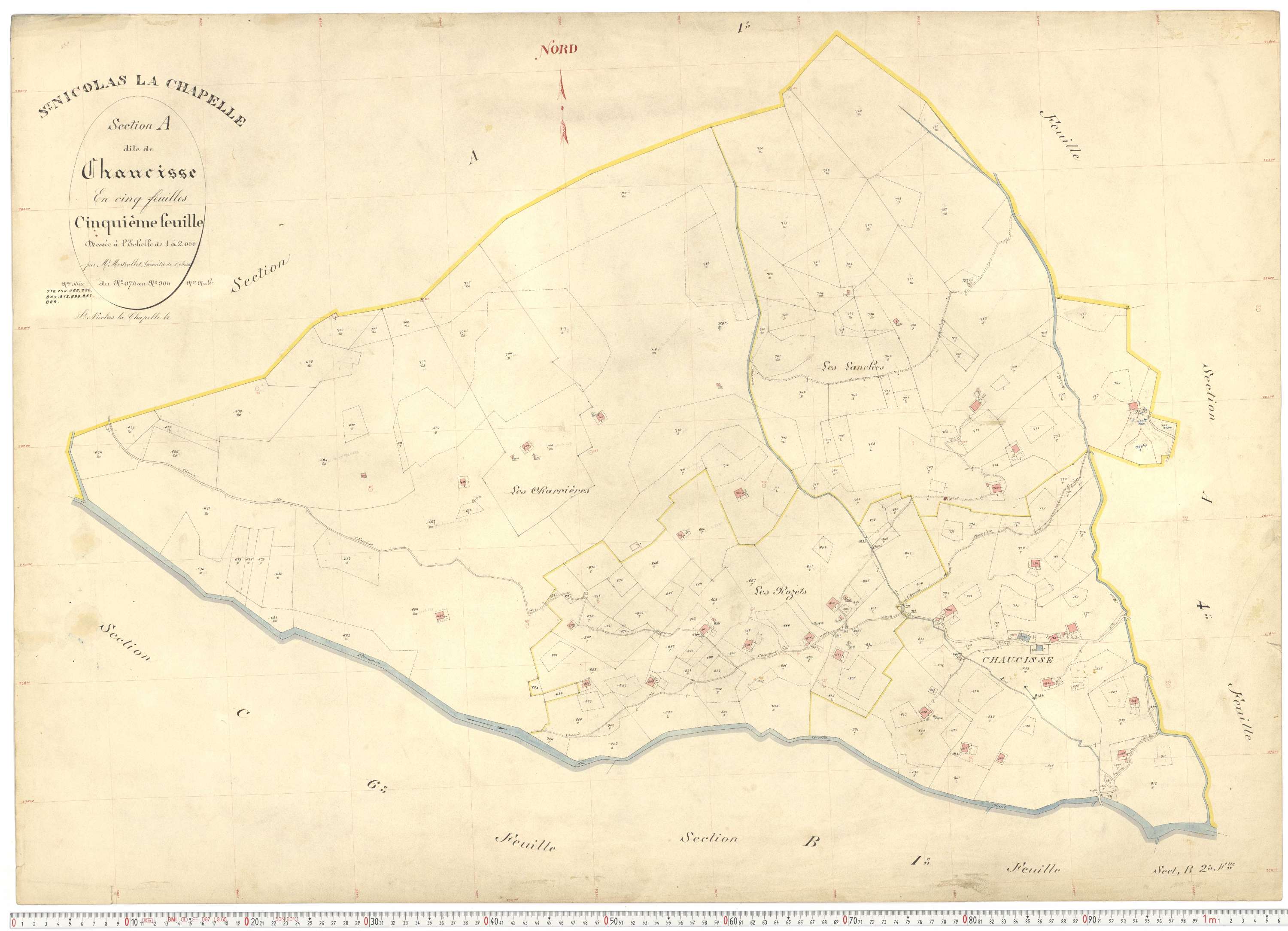 Saint-Nicolas-la-Chapelle - Plans cadastraux du premier cadastre français.