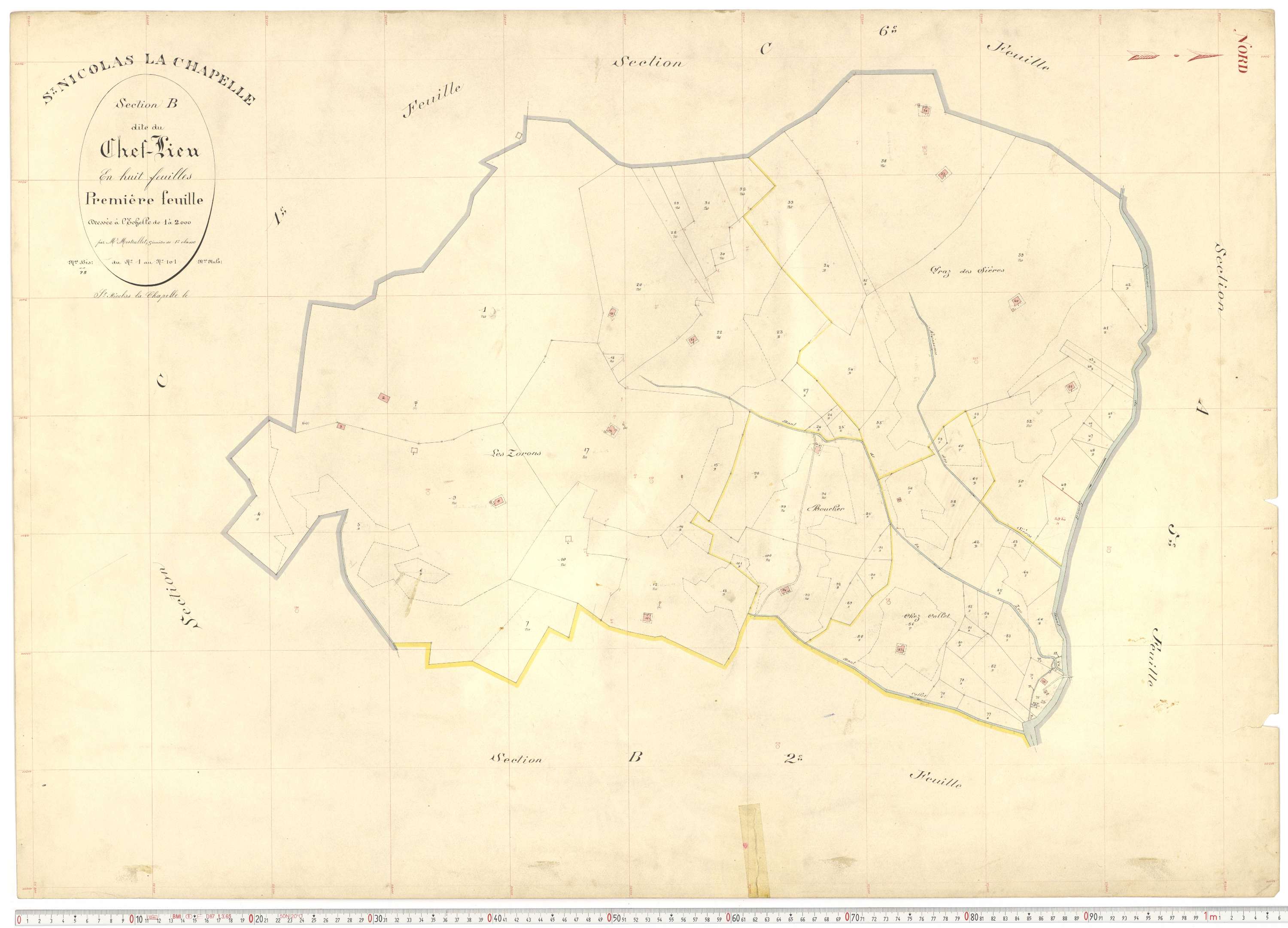 Saint-Nicolas-la-Chapelle - Plans cadastraux du premier cadastre français.