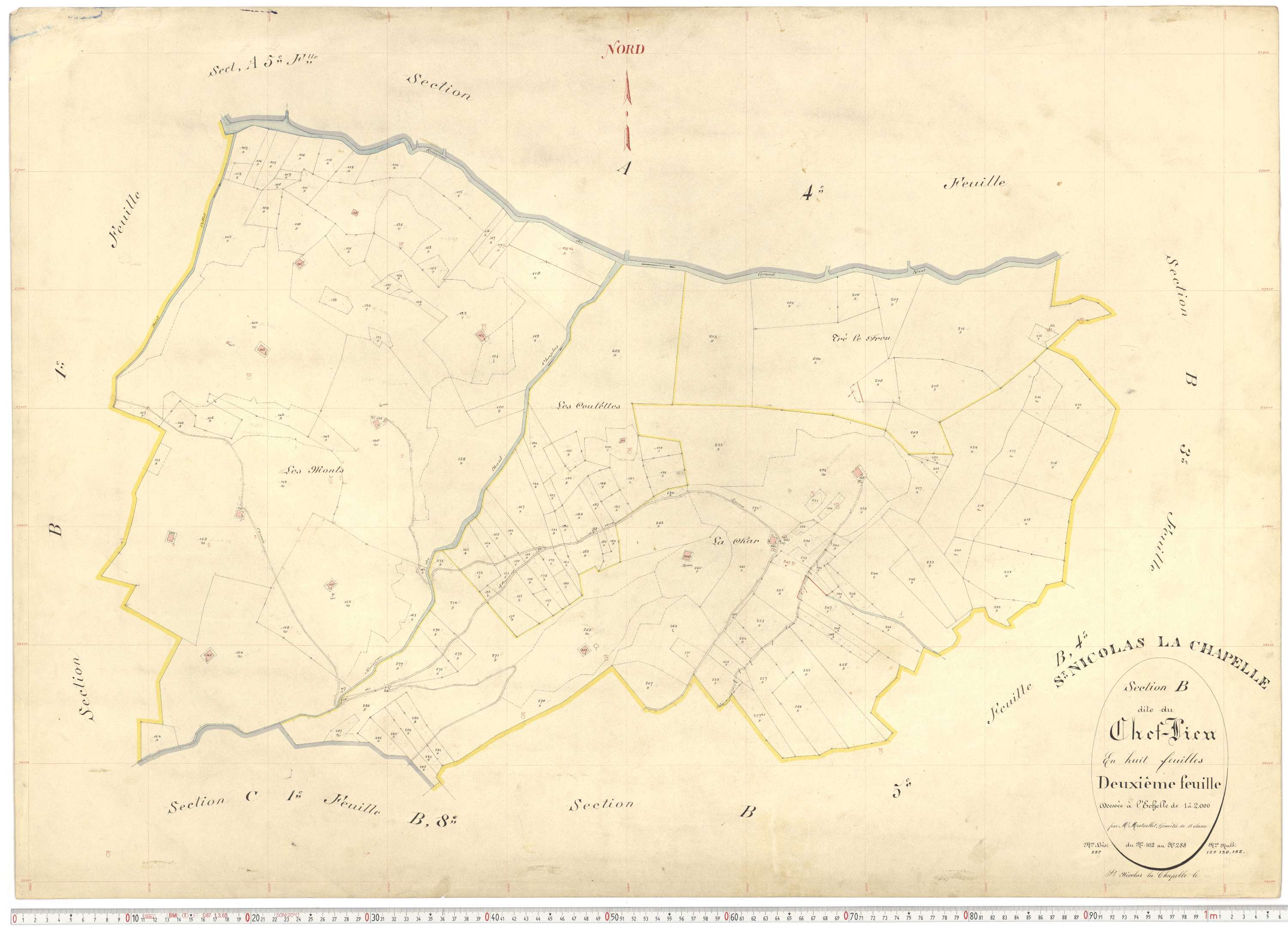 Saint-Nicolas-la-Chapelle - Plans cadastraux du premier cadastre français.