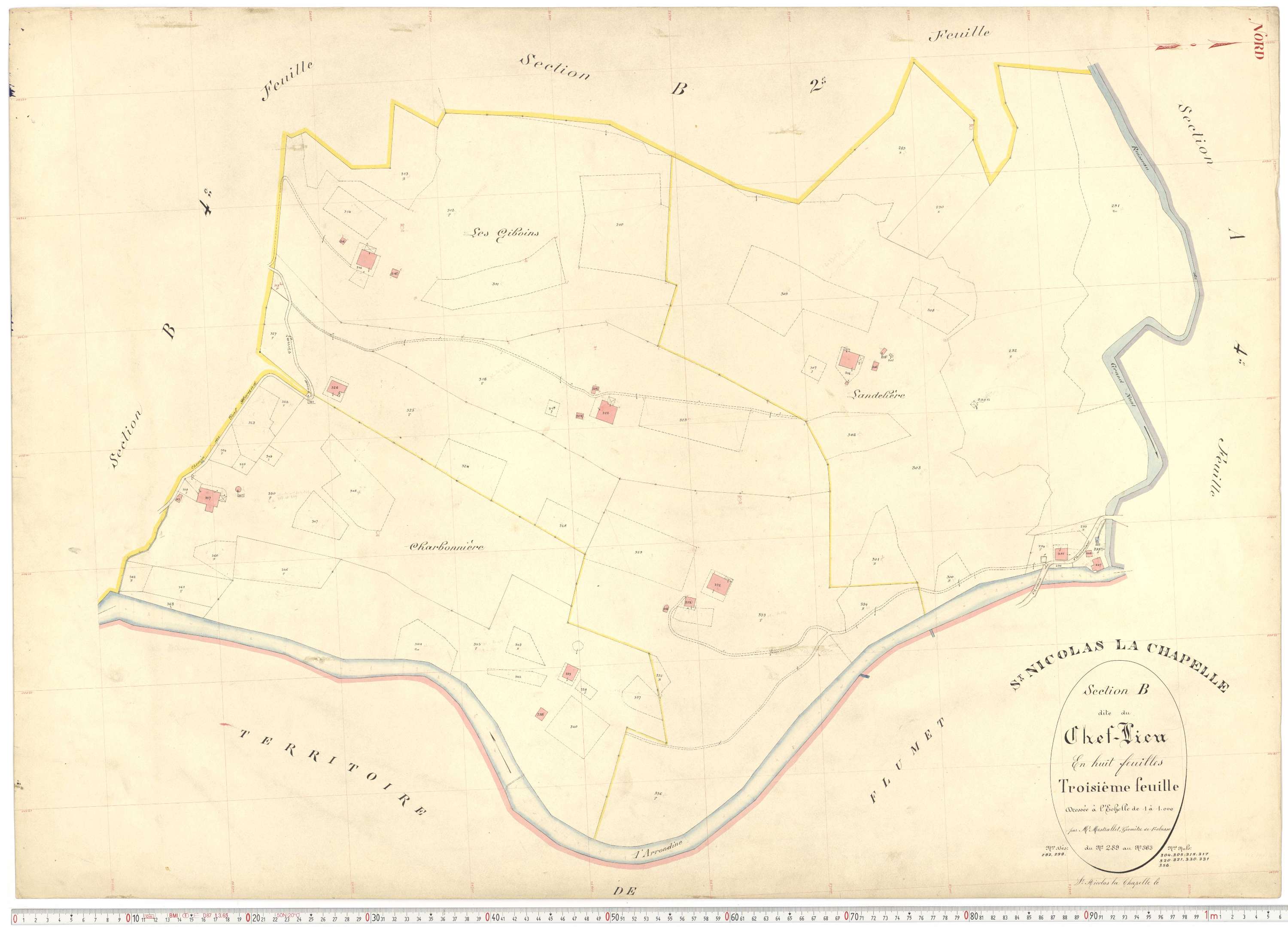 Saint-Nicolas-la-Chapelle - Plans cadastraux du premier cadastre français.