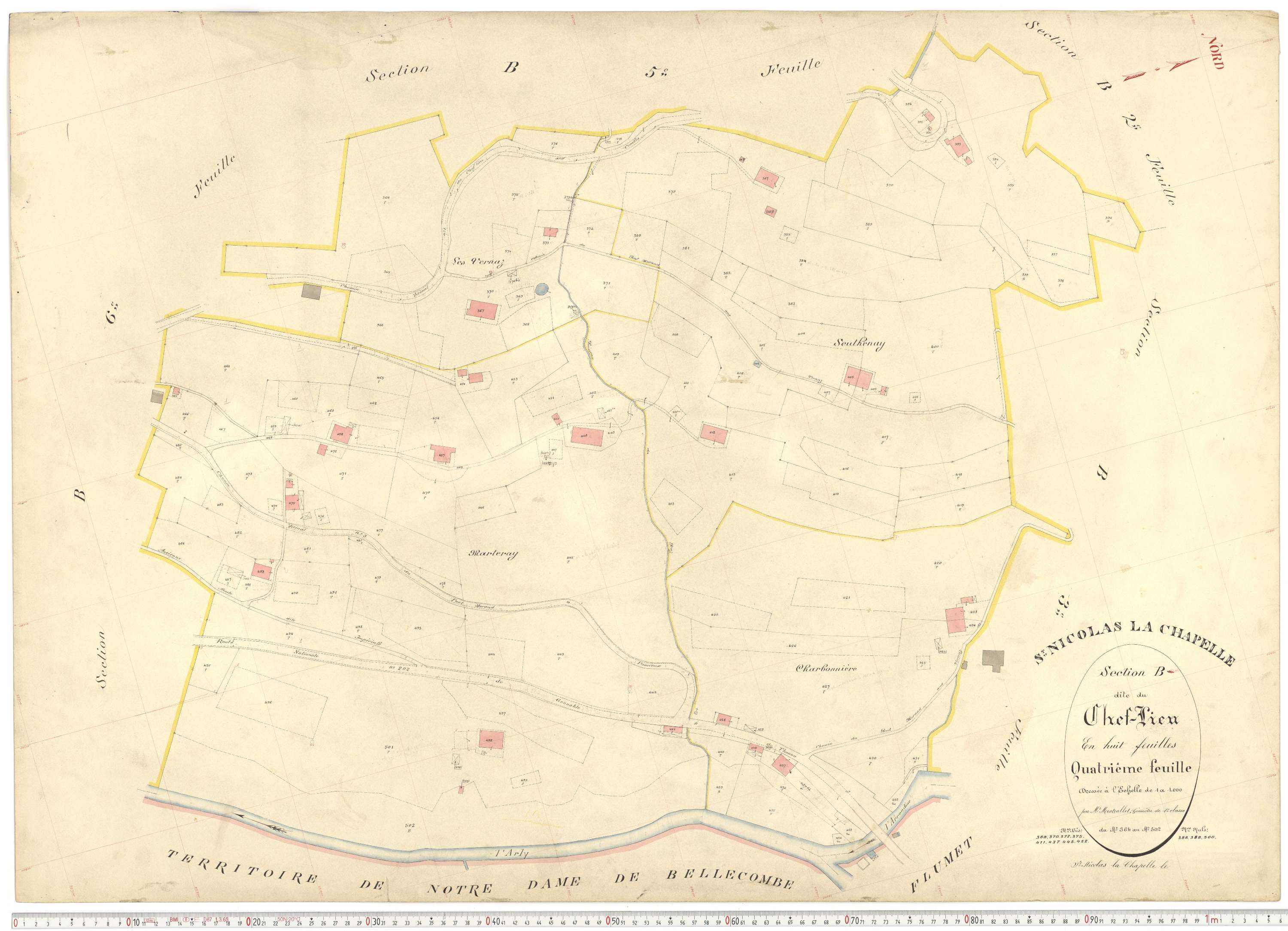 Saint-Nicolas-la-Chapelle - Plans cadastraux du premier cadastre français.