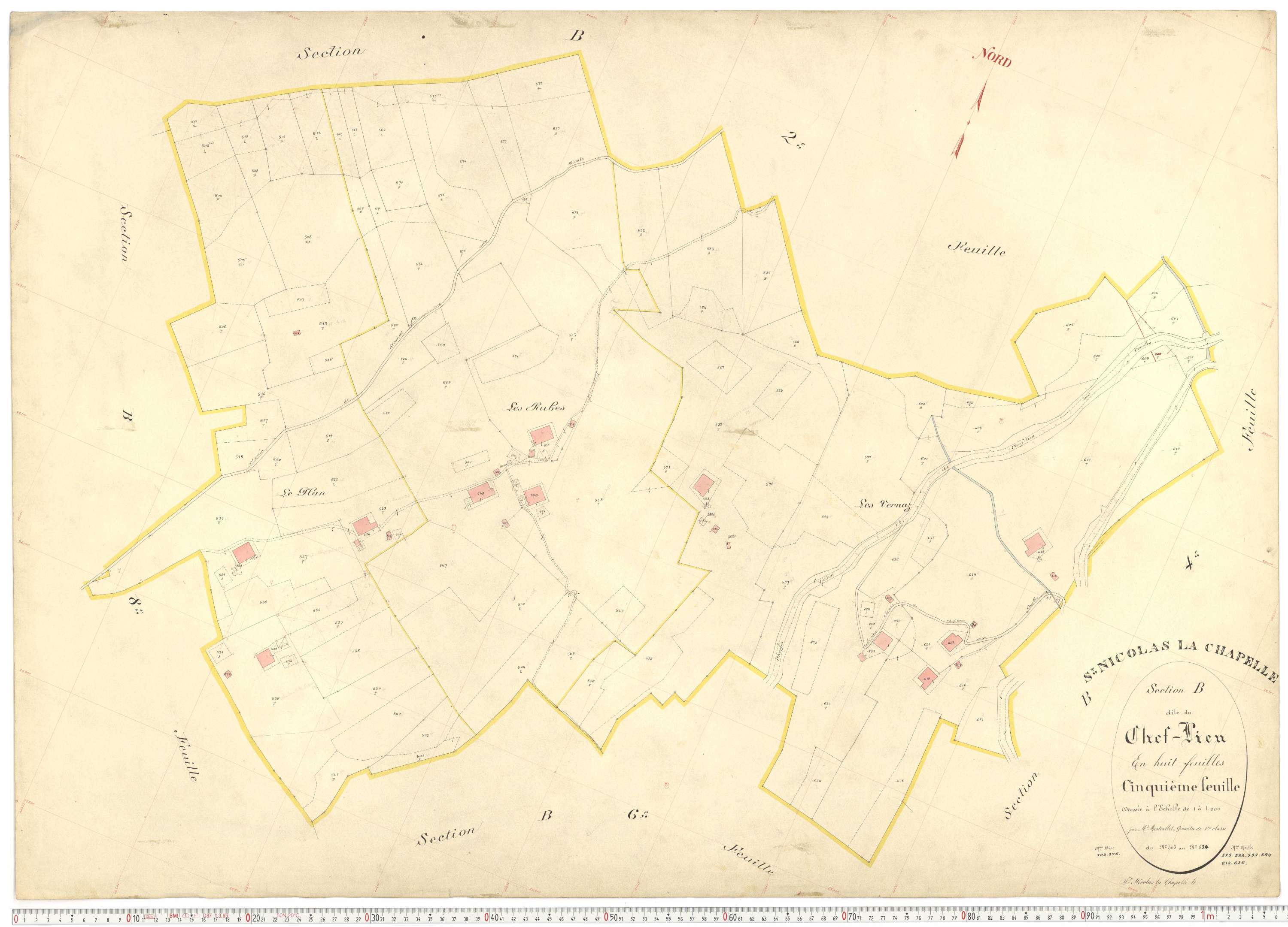 Saint-Nicolas-la-Chapelle - Plans cadastraux du premier cadastre français.