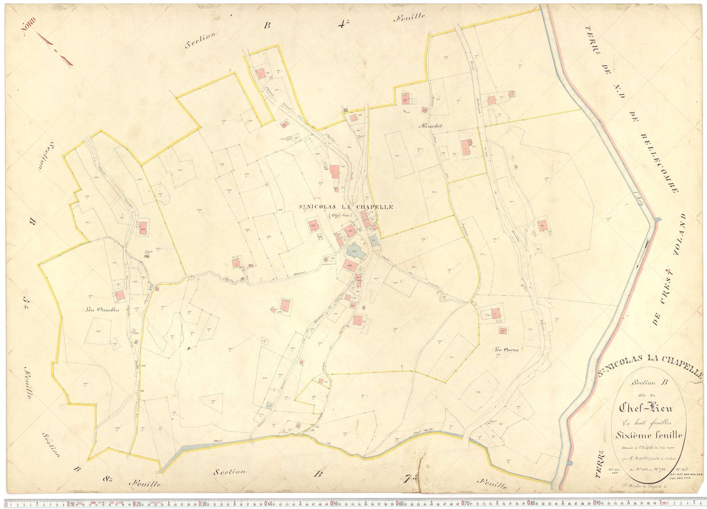 Saint-Nicolas-la-Chapelle - Plans cadastraux du premier cadastre français.